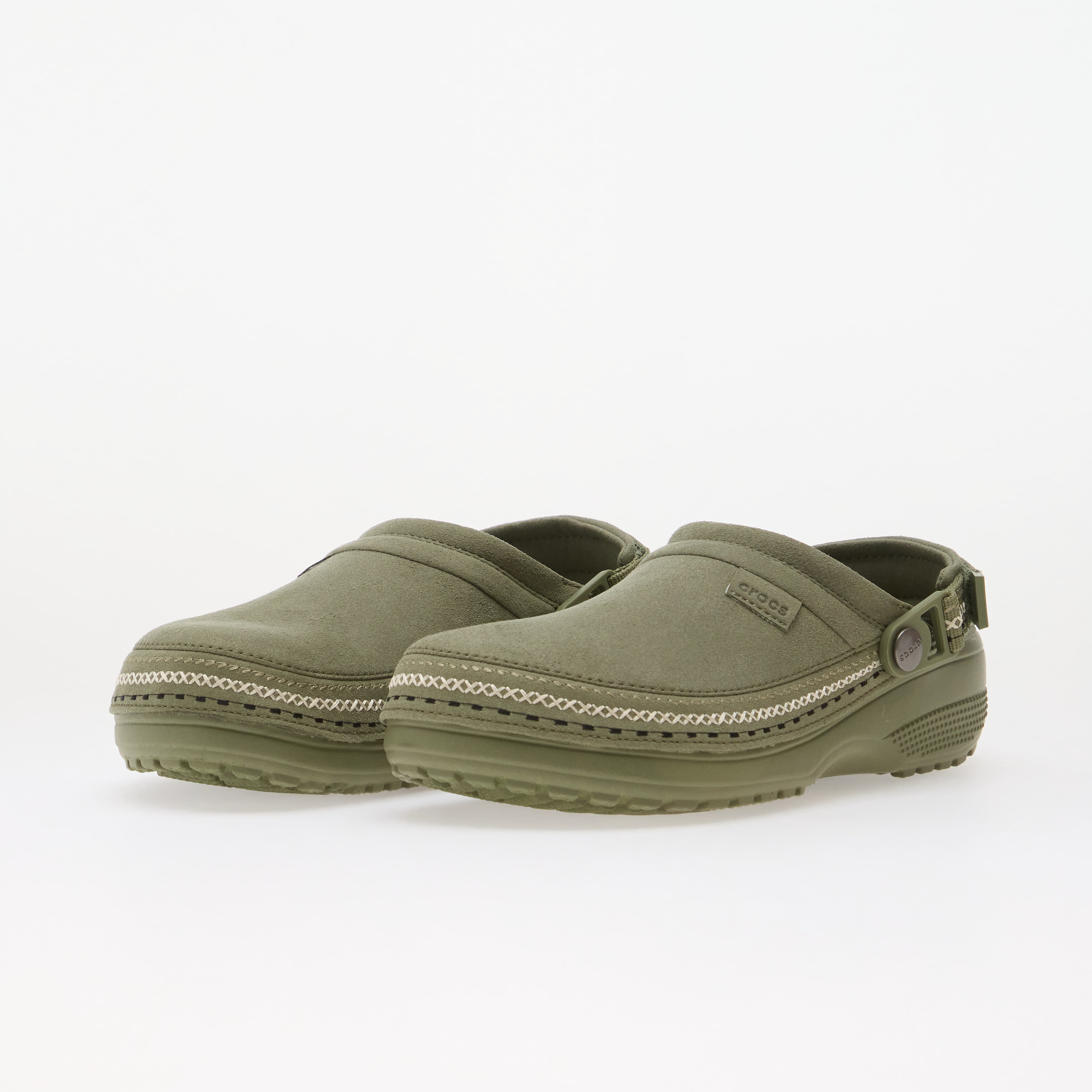 Crocs Обувки Classic Crafted Vegan Suede Stitch Cargo