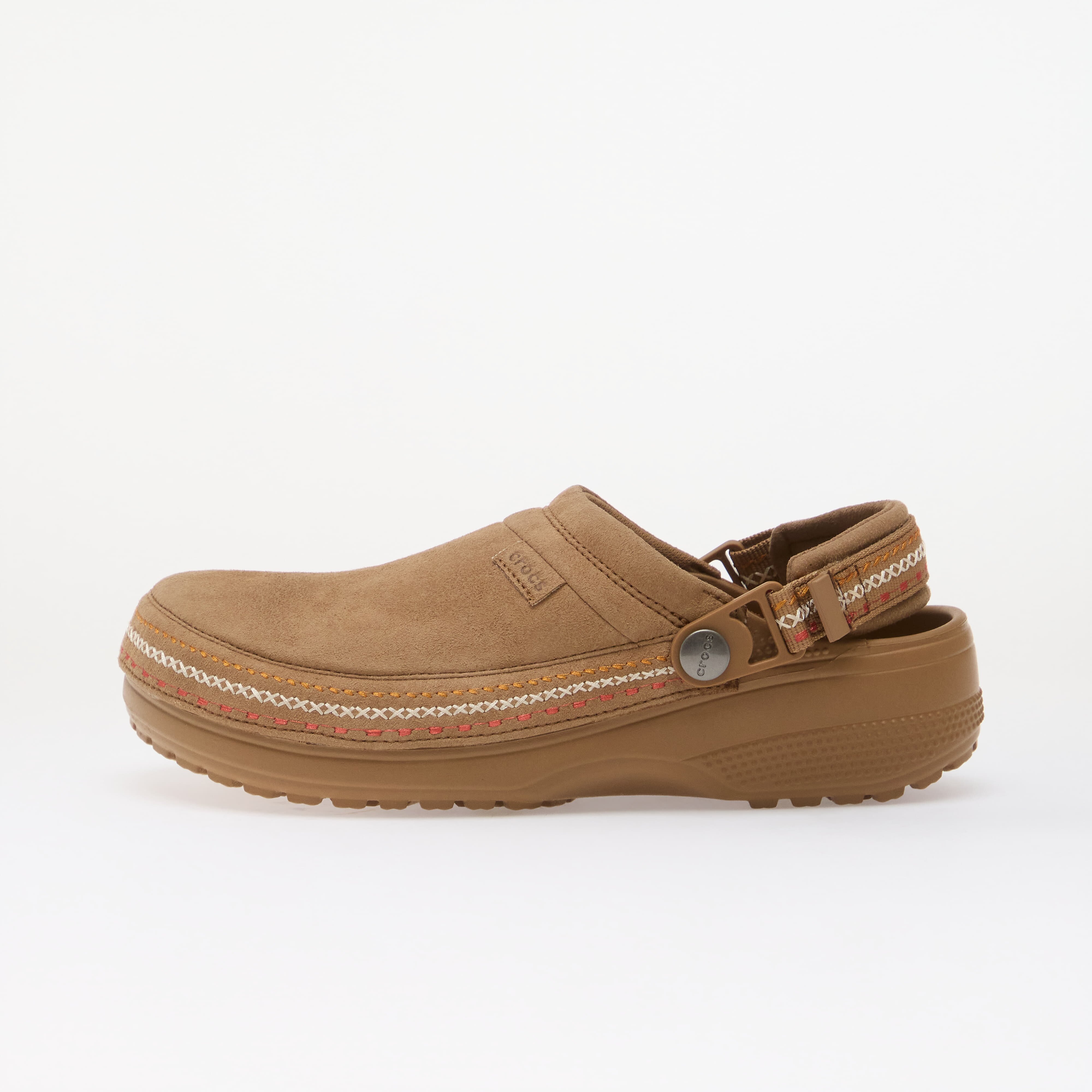 Crocs Обувки Classic Crafted Vegan Suede Stitch Sepia