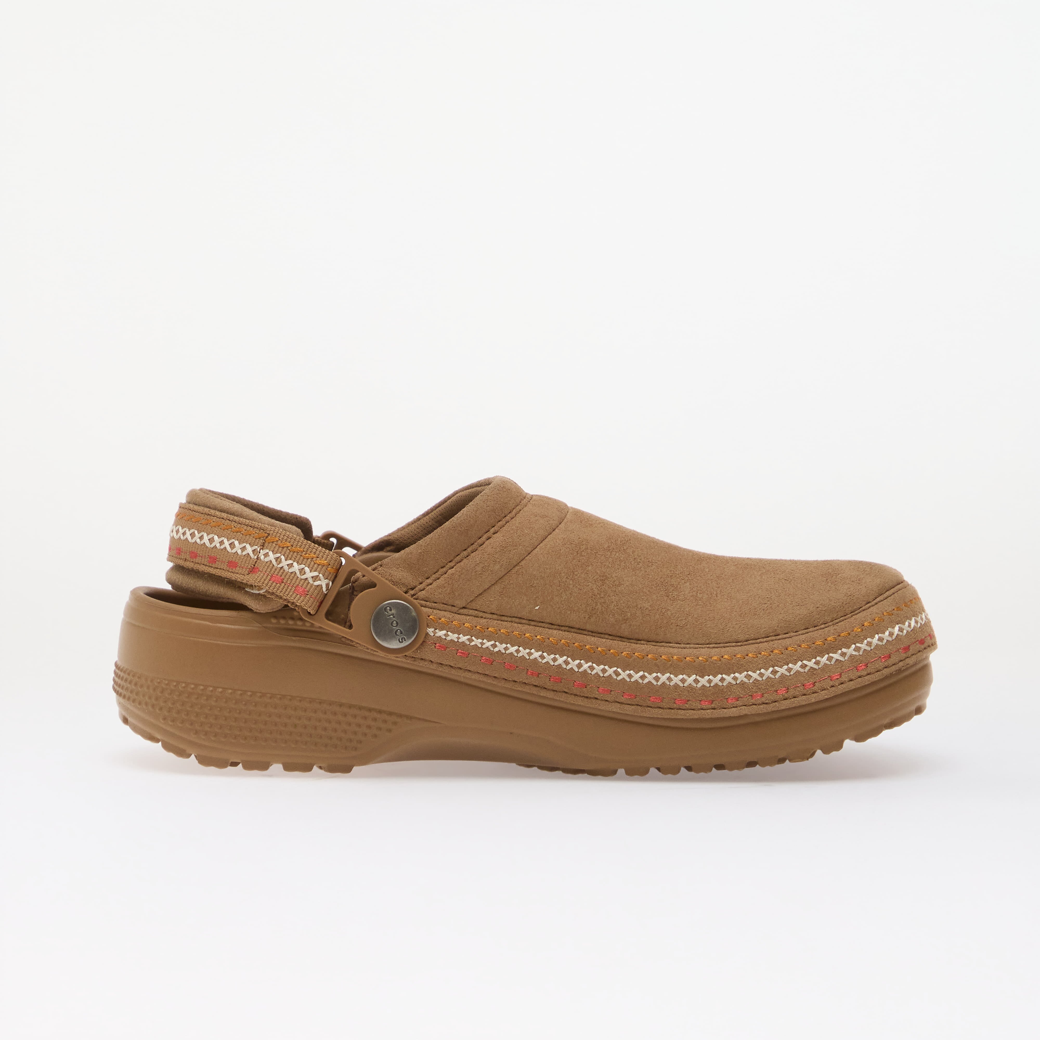 Crocs Обувки Classic Crafted Vegan Suede Stitch Sepia