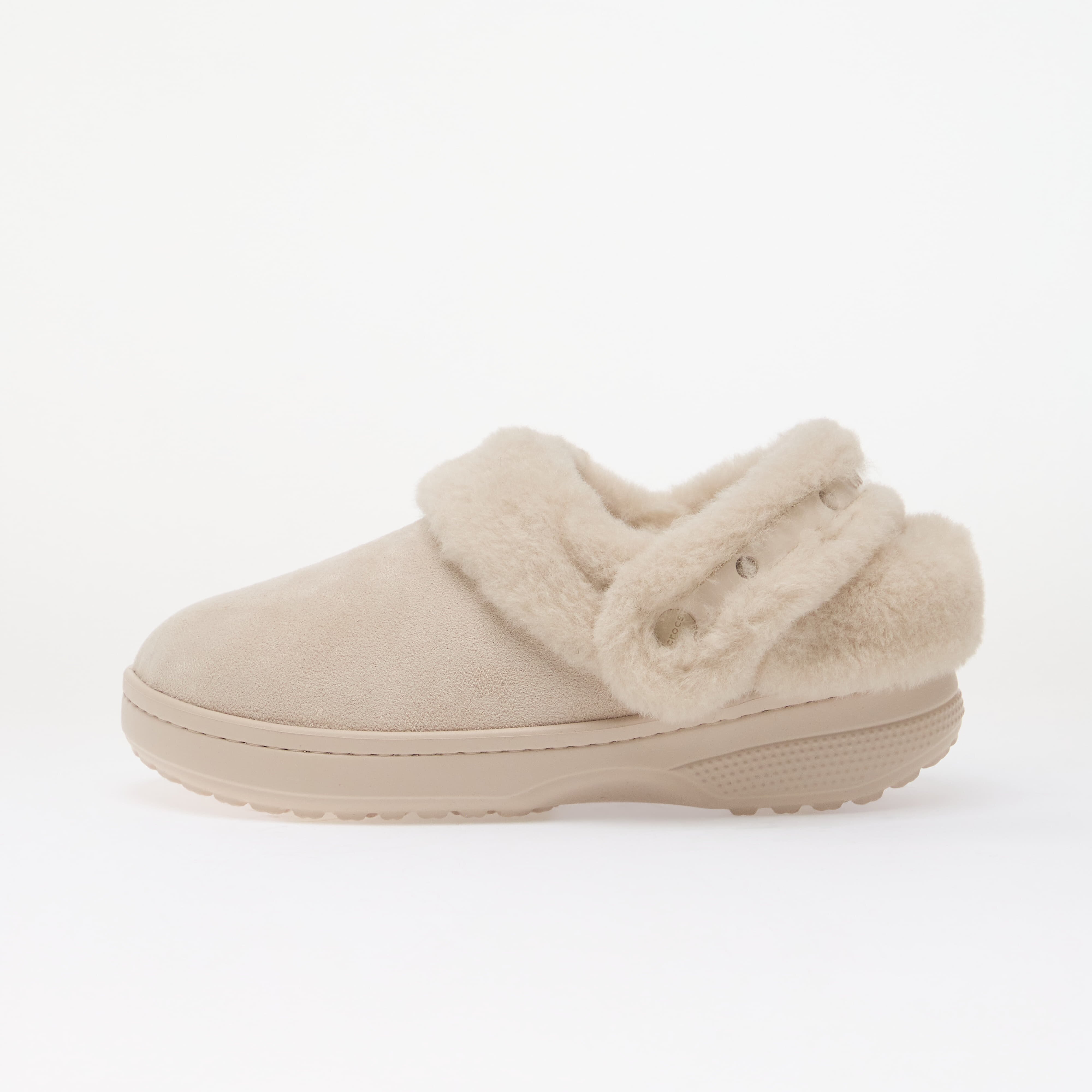 Crocs Обувки Classic Unfurgettable Vegan Suede Clog Cocoa Cream