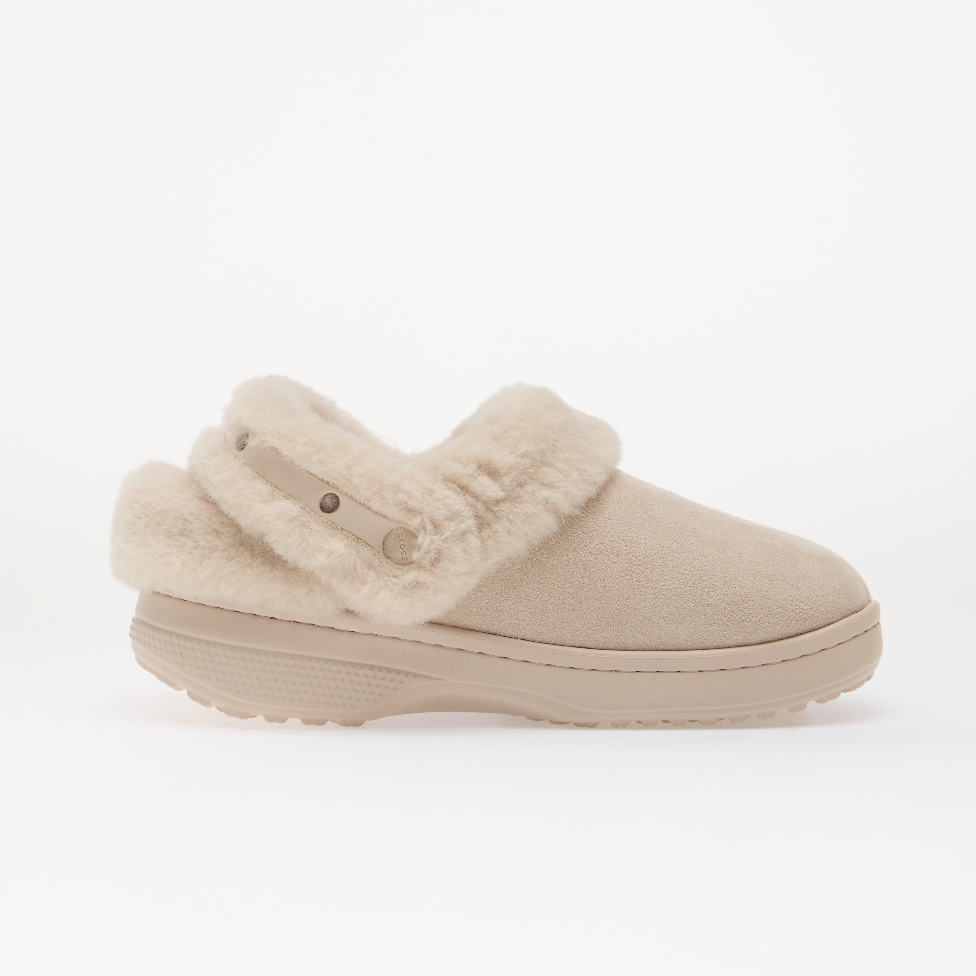 Crocs Обувки Classic Unfurgettable Vegan Suede Clog Cocoa Cream