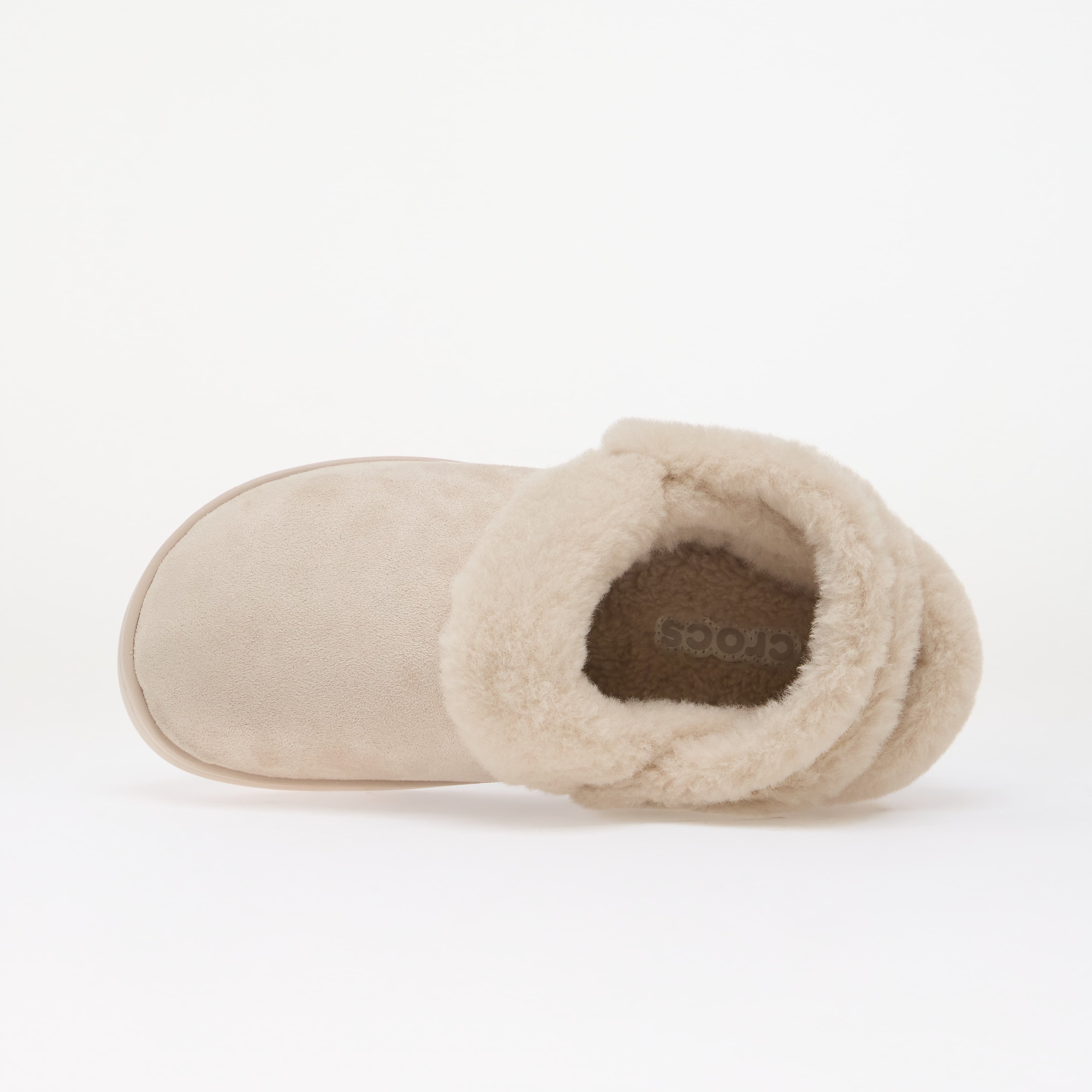 Crocs Обувки Classic Unfurgettable Vegan Suede Clog Cocoa Cream