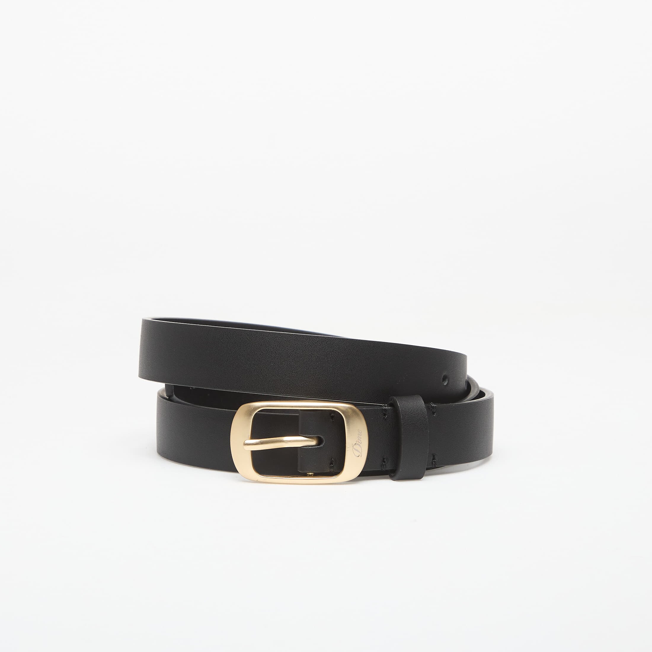 DIME Колан Dress Leather Belt Black
