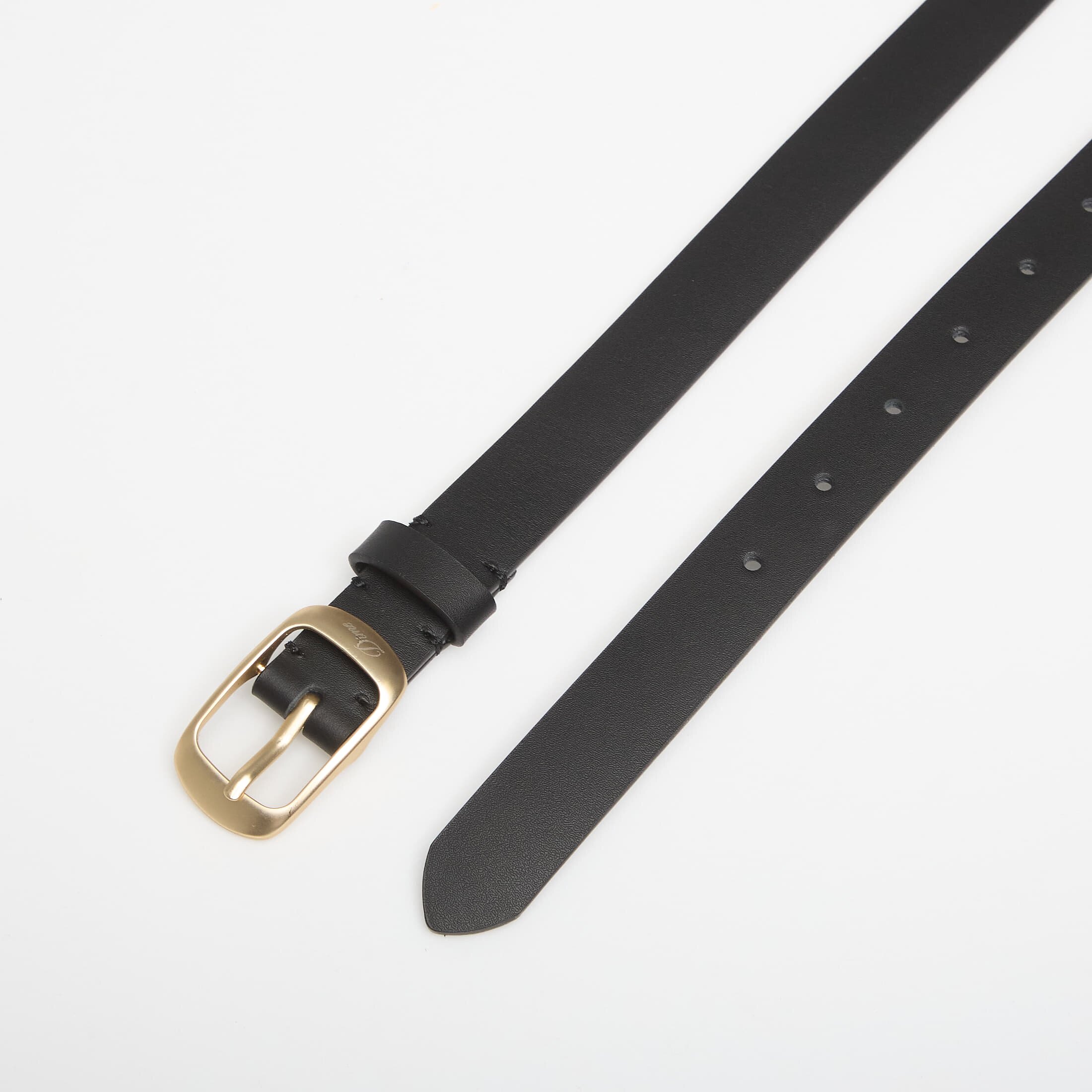DIME Колан Dress Leather Belt Black