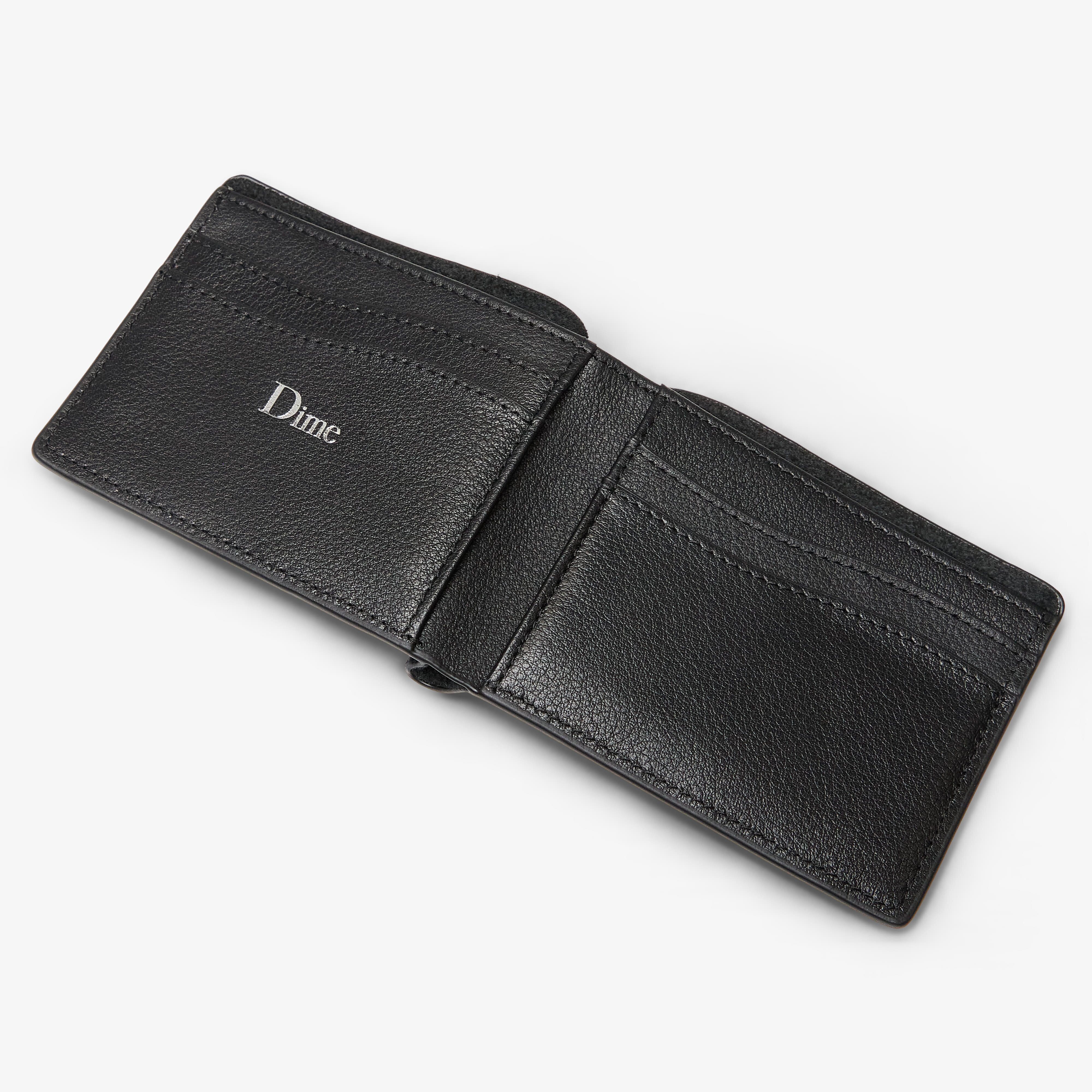 DIME Портфейл Classic Leather Wallet Black