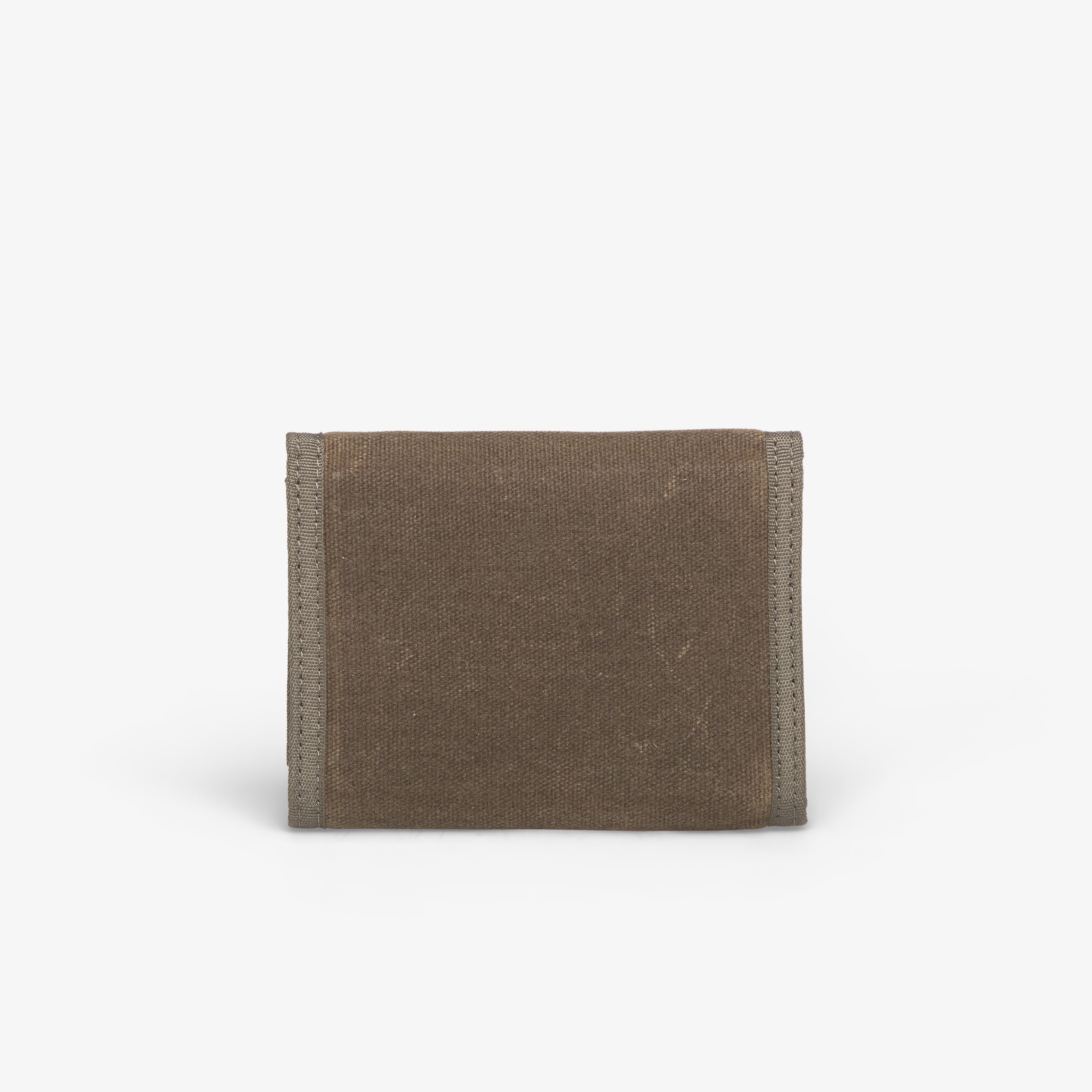DIME Портфейл Waxed Velcro Wallet Olive