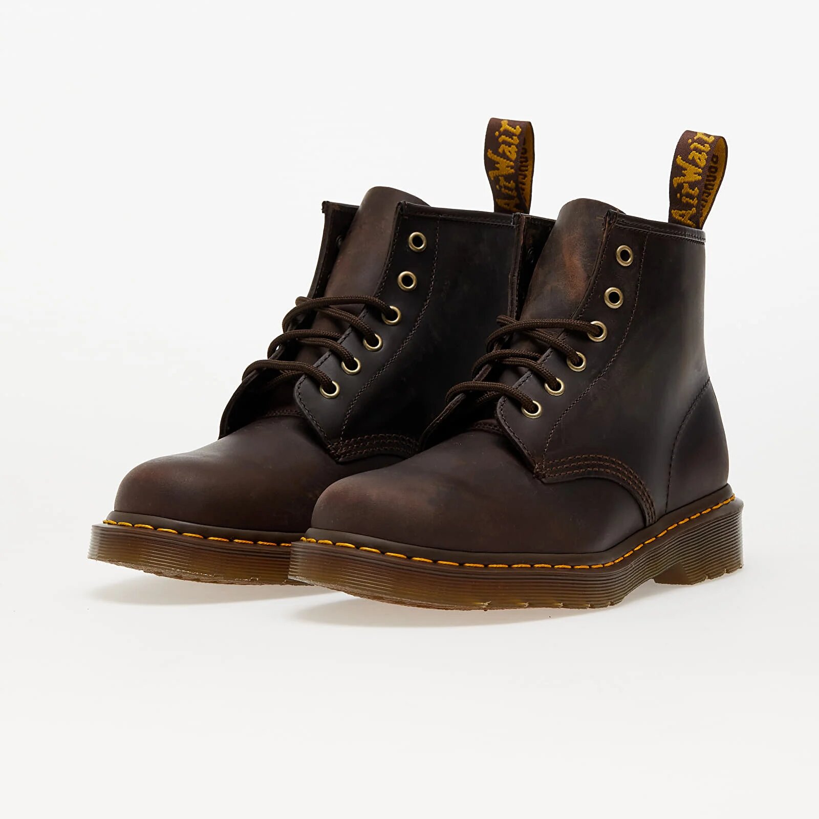 Dr. Martens Обувки 101 Dark Brown Crazy Horse