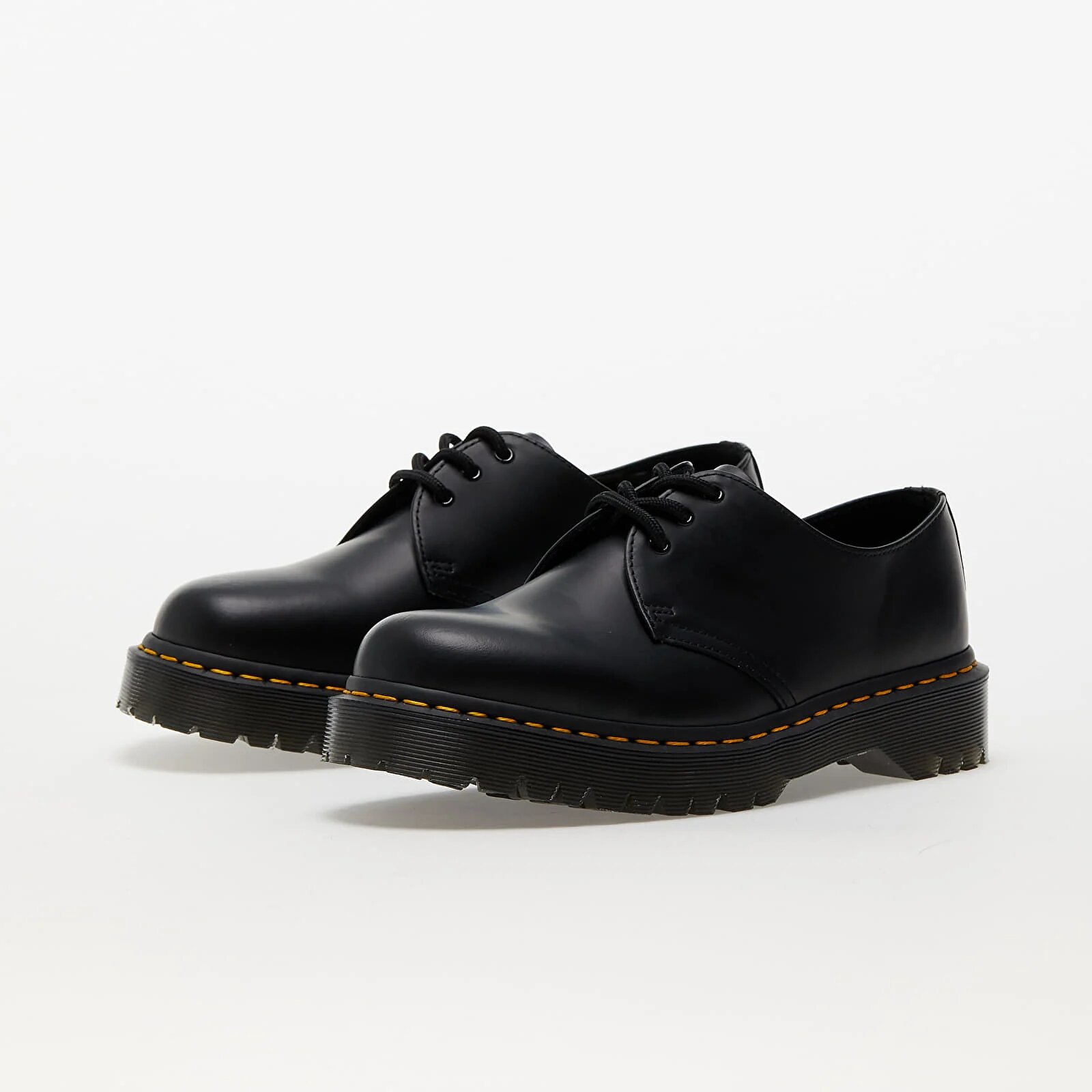 Dr. Martens Сникърси 1461 Bex 3 Eye Shoe Black Smooth