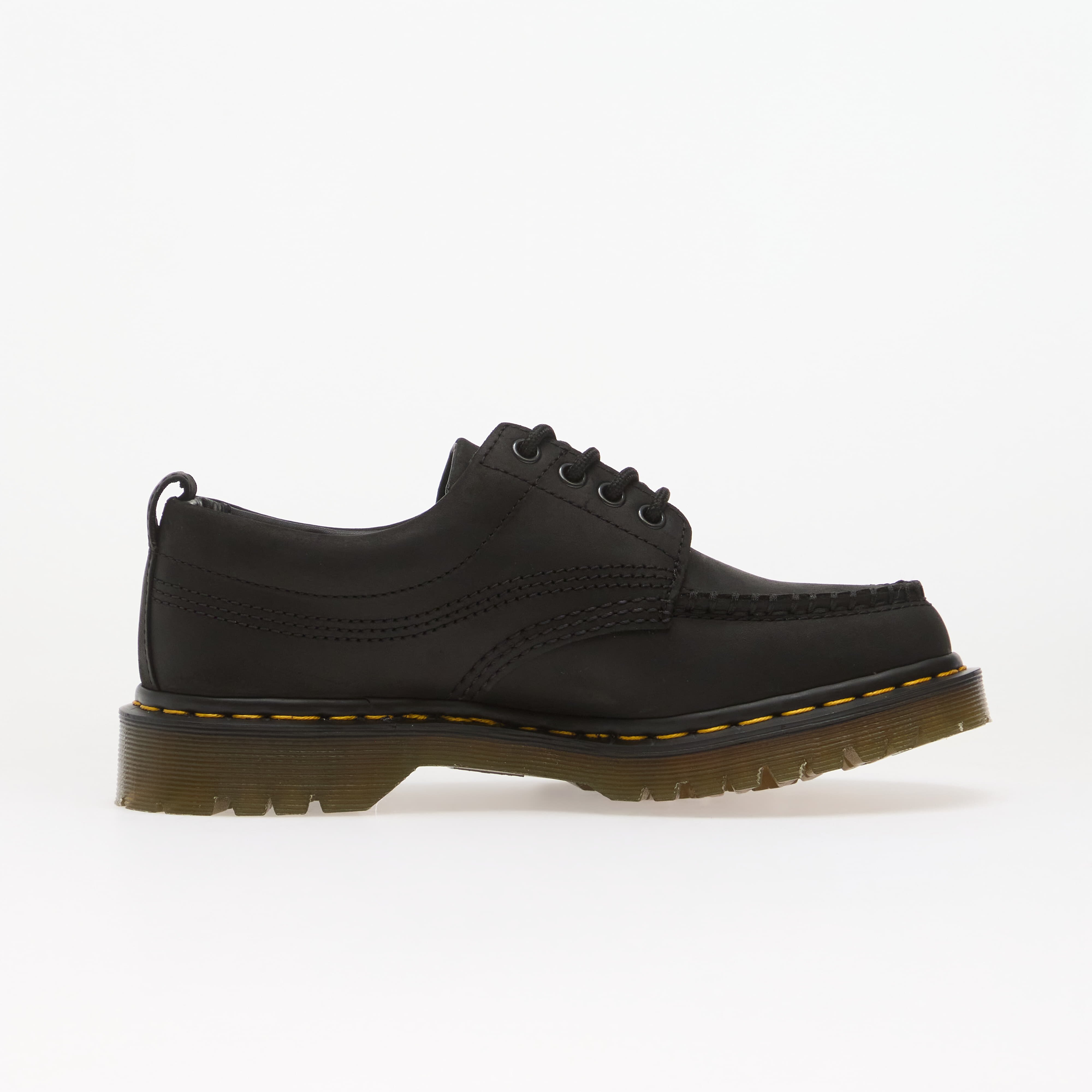 Dr. Martens Сникърси Lowell 4 Eye Moc Toe Black Crazy Horse