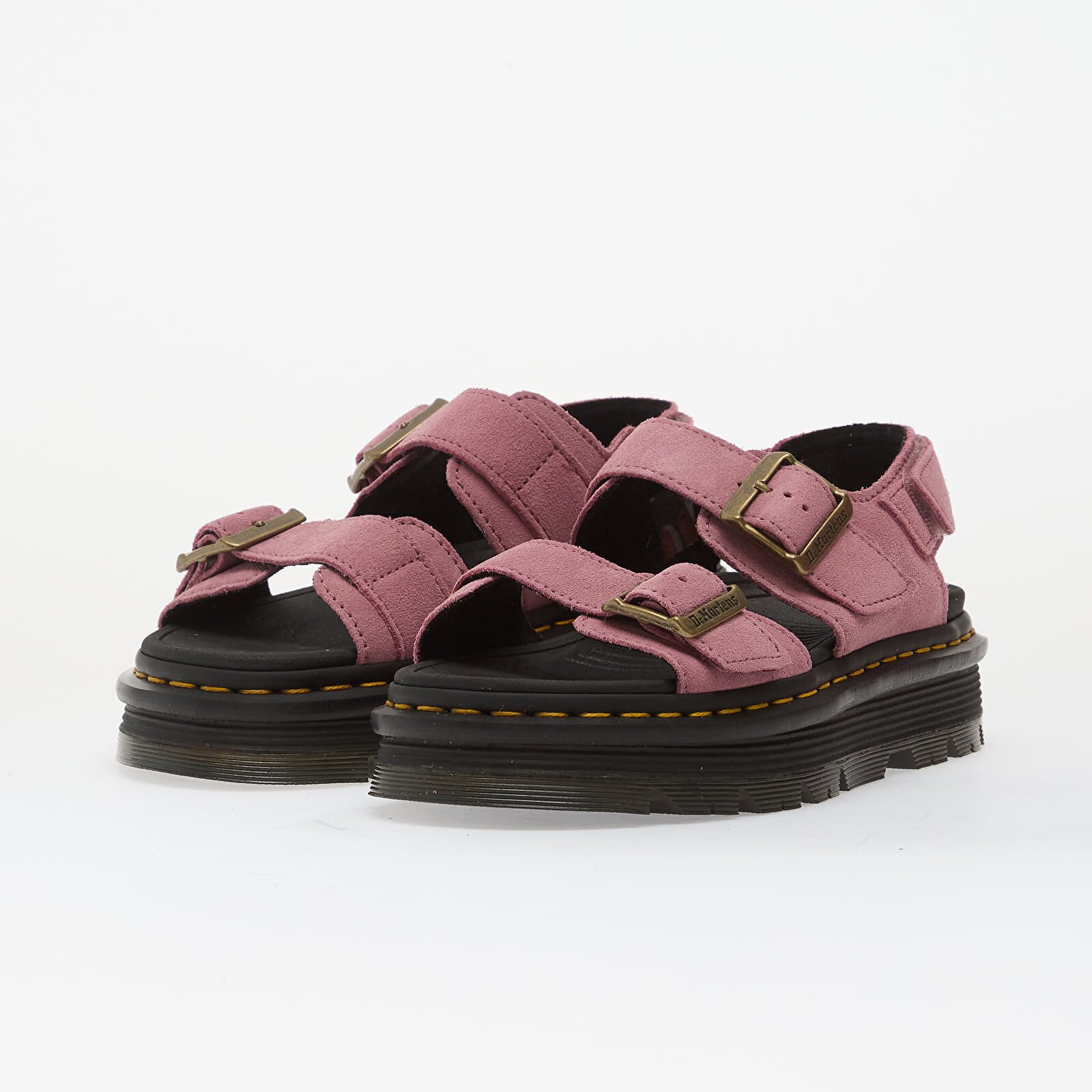 Dr. Martens Zebzag Sandal Suede Dusty Rose