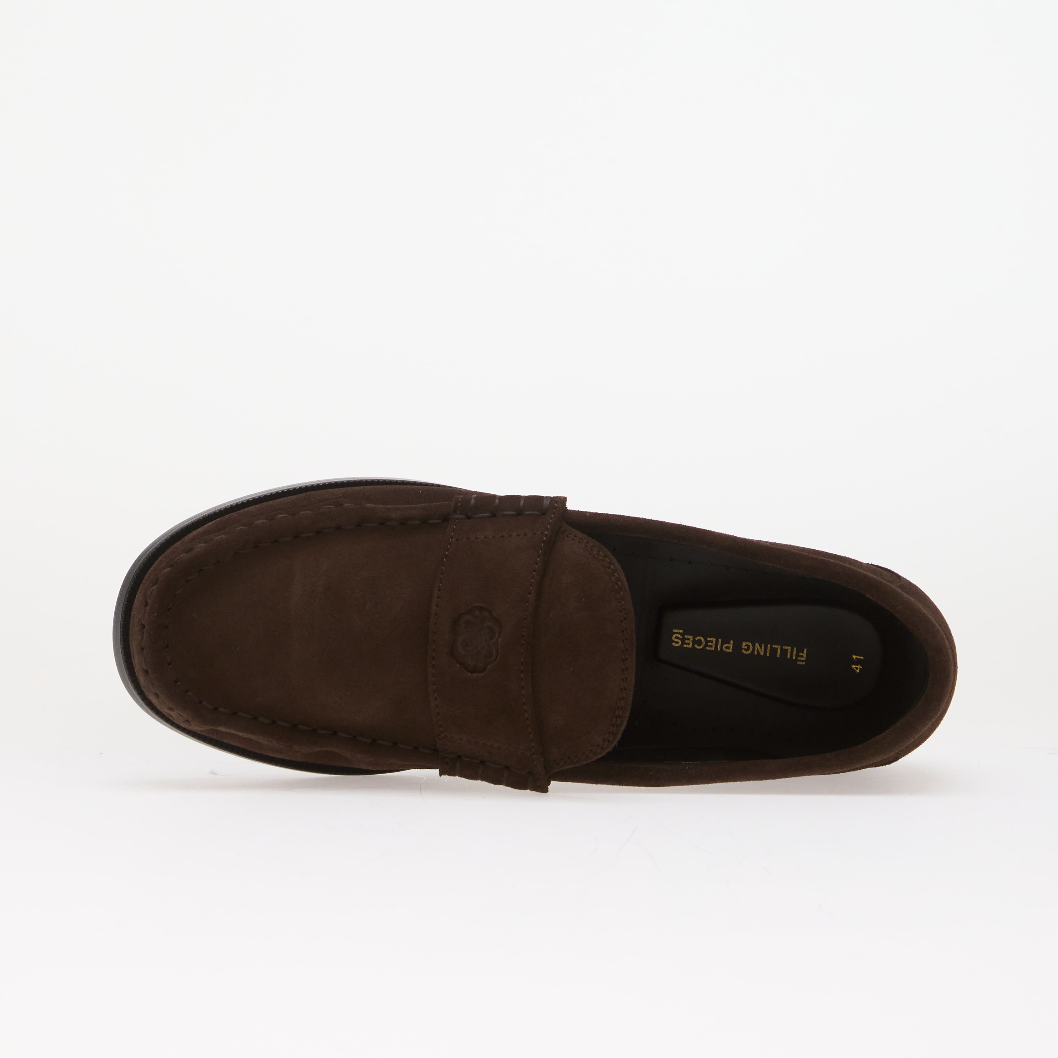 Filling Pieces Сникърси Lux Loafer Suede Chocolate