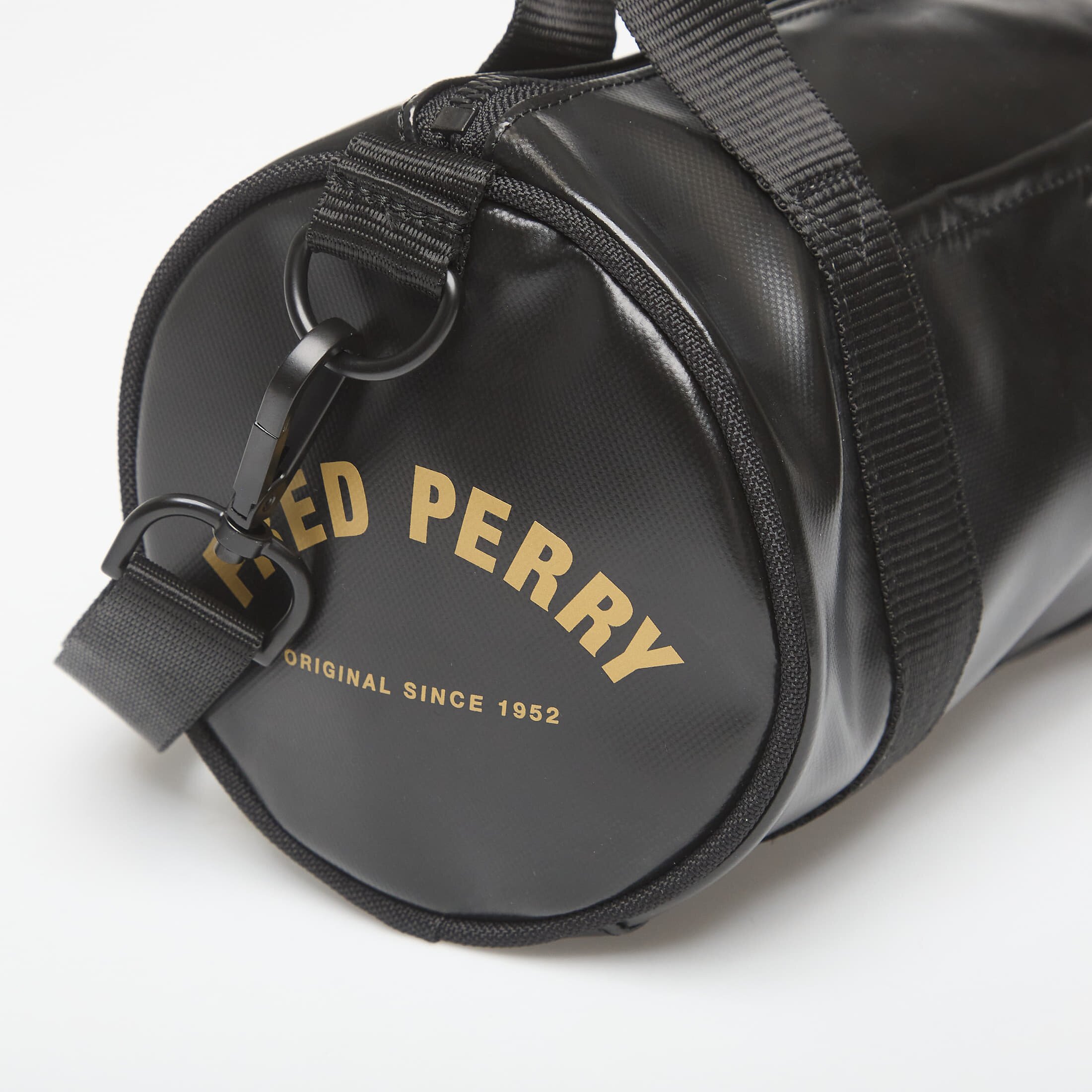 FRED PERRY Чанта Tonal Classic Mini Barrel Bag Black