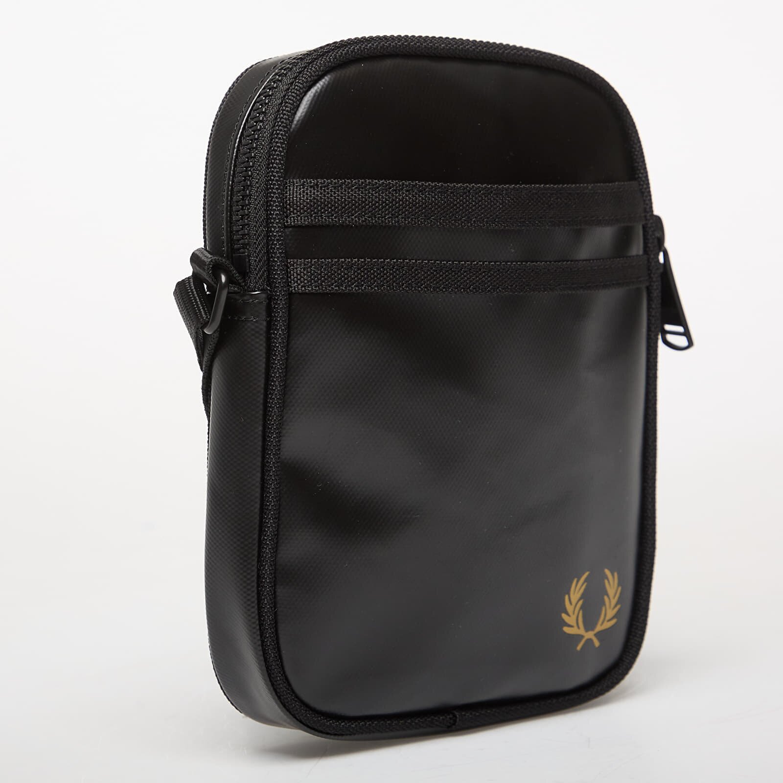 FRED PERRY Чанта Tonal Classic Small Side Bag Black/ Gold