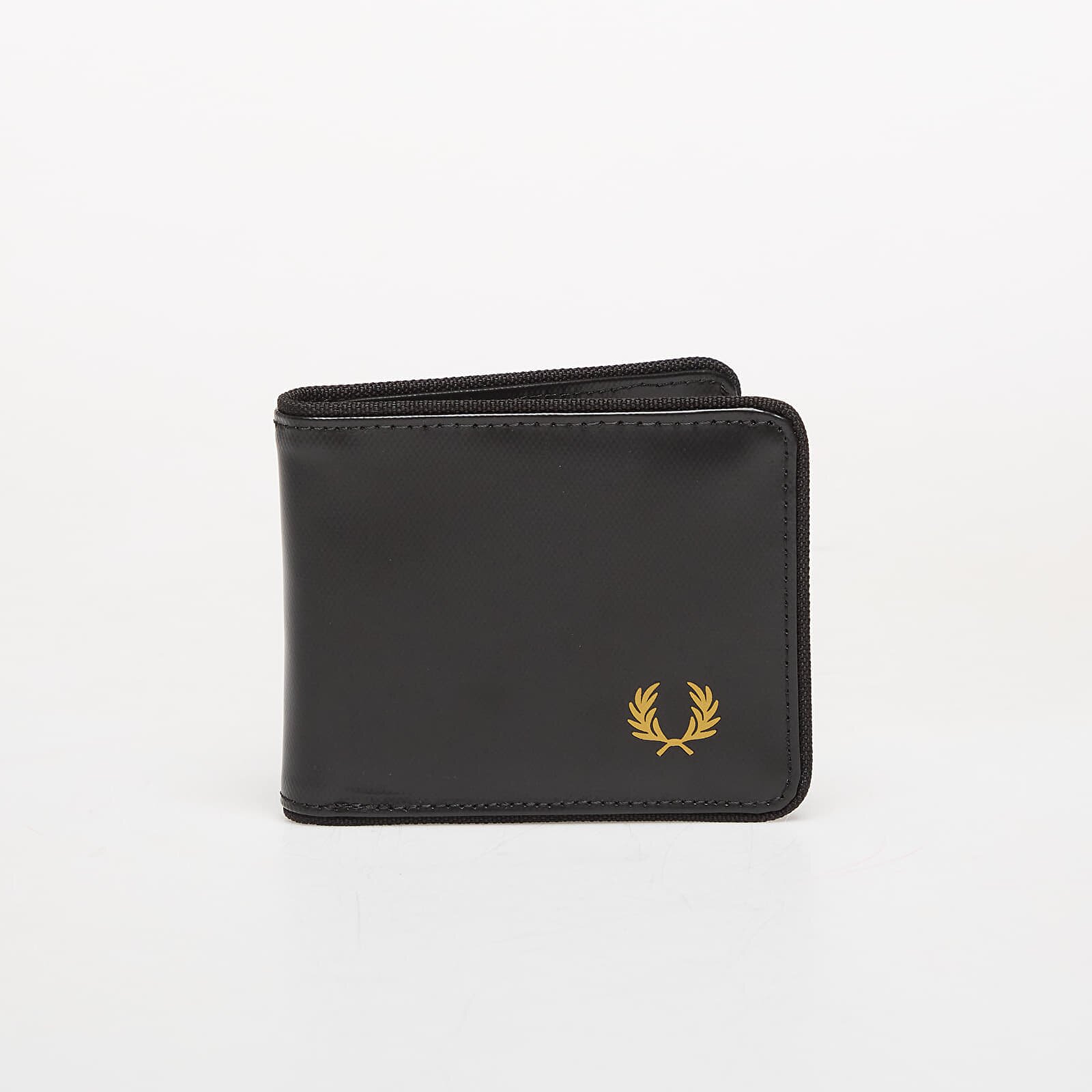 FRED PERRY Портфейл Tonal Coated Polyester Billfol Black/ Gold