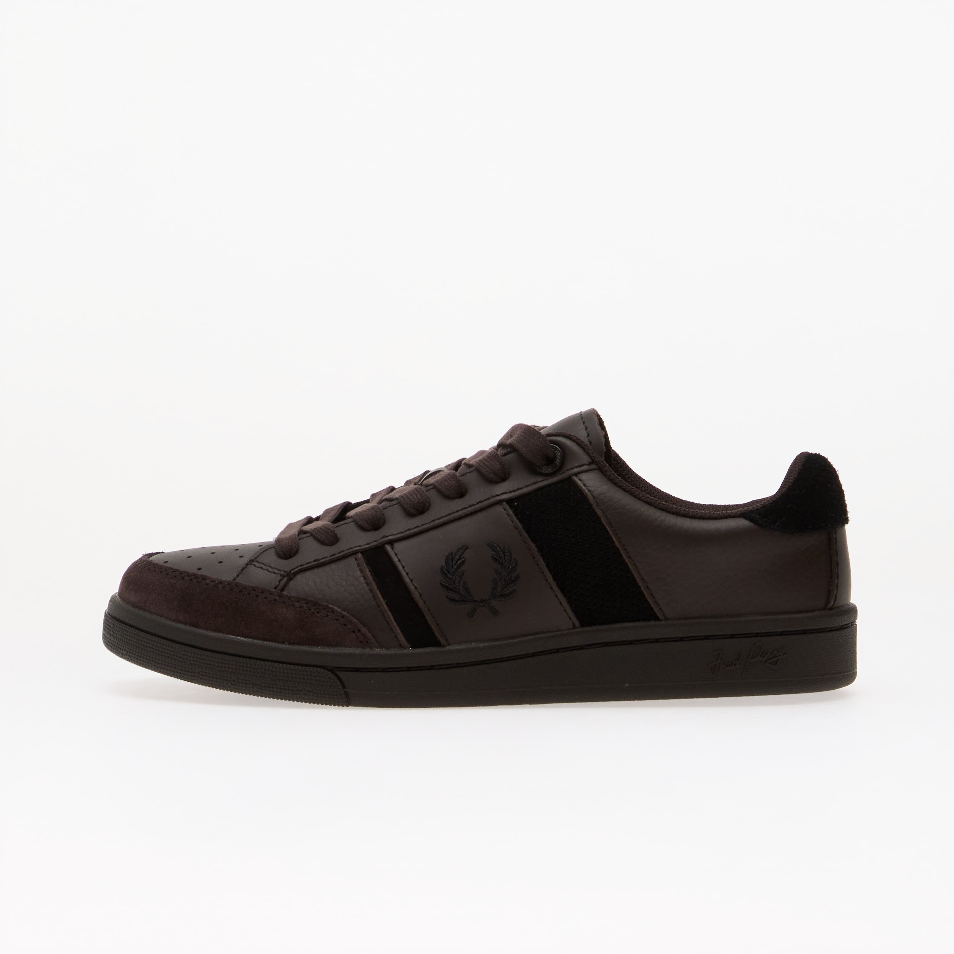 FRED PERRY Сникърси B725 Leather/ Suede Rich Brown