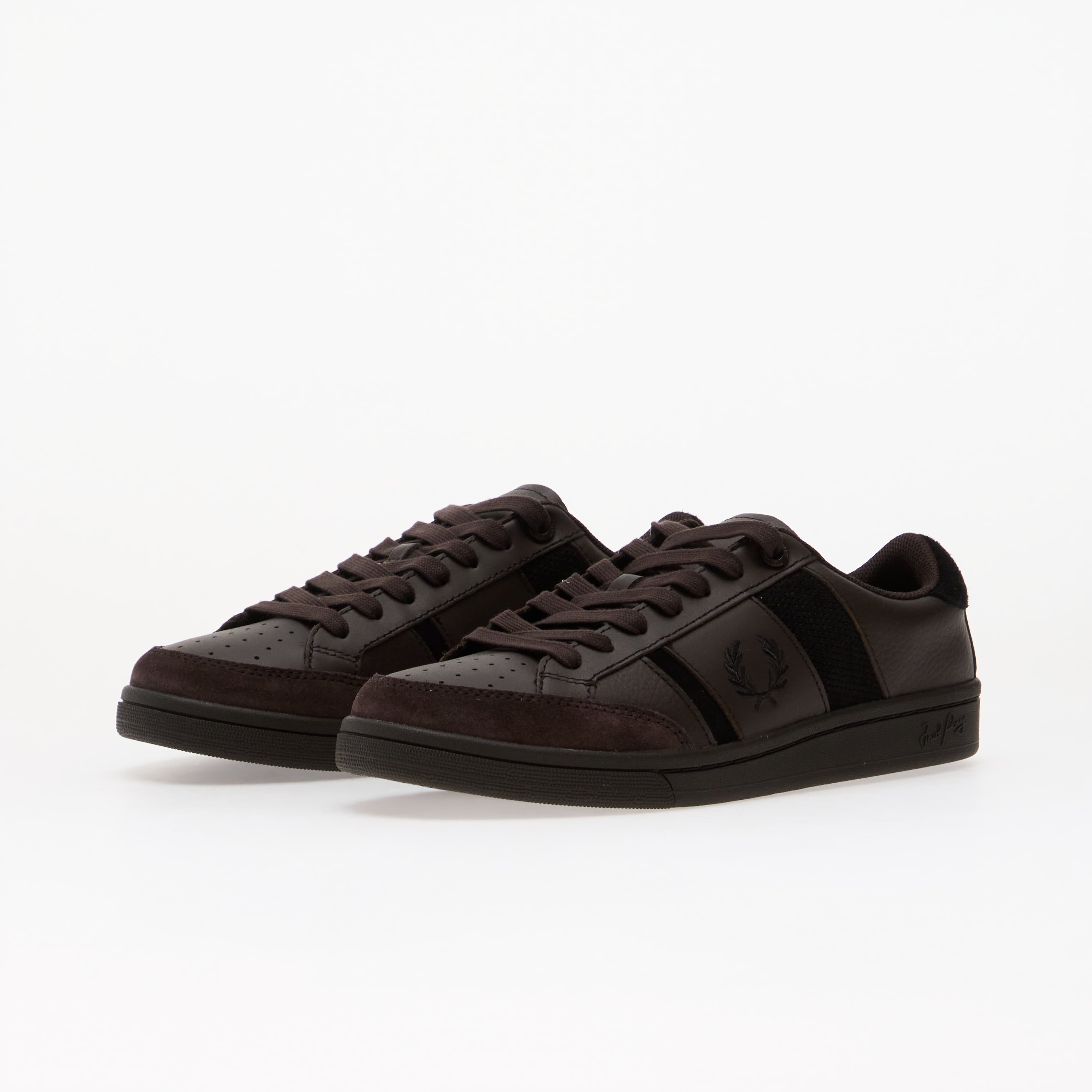 FRED PERRY Сникърси B725 Leather/ Suede Rich Brown