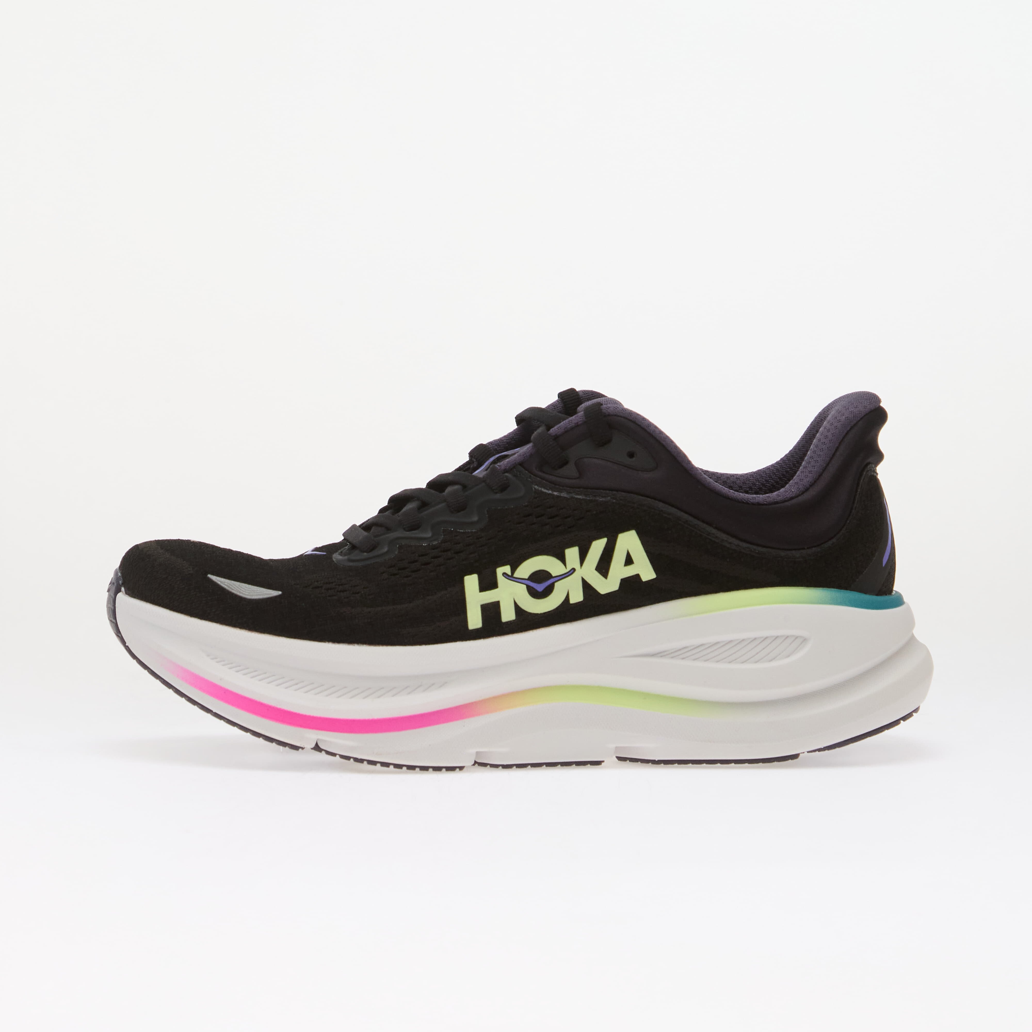 HOKA® Сникърси M Bondi 9 Black/ Neon Yuzu