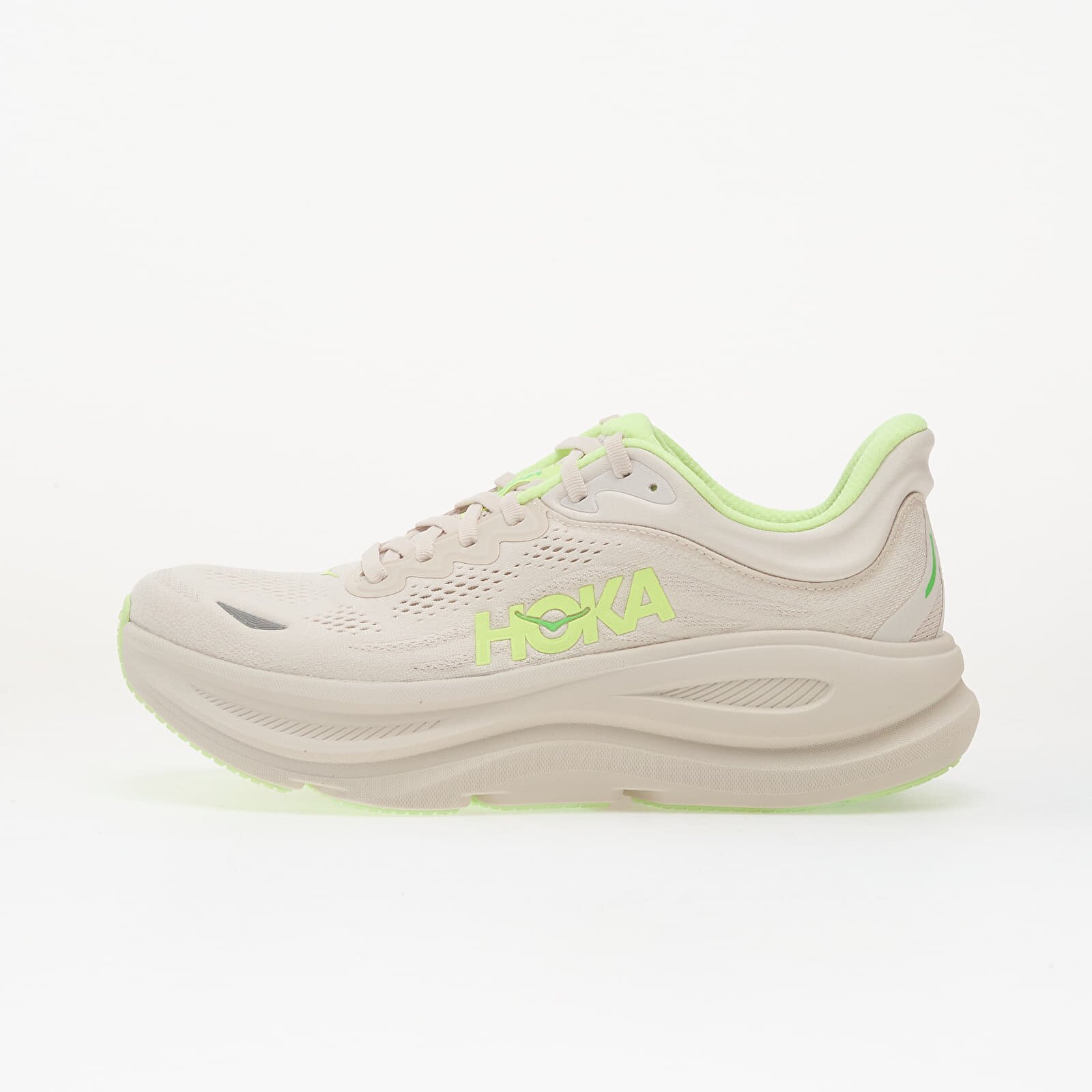 HOKA® Сникърси M Bondi 9 Grout/ Neon Yuzu