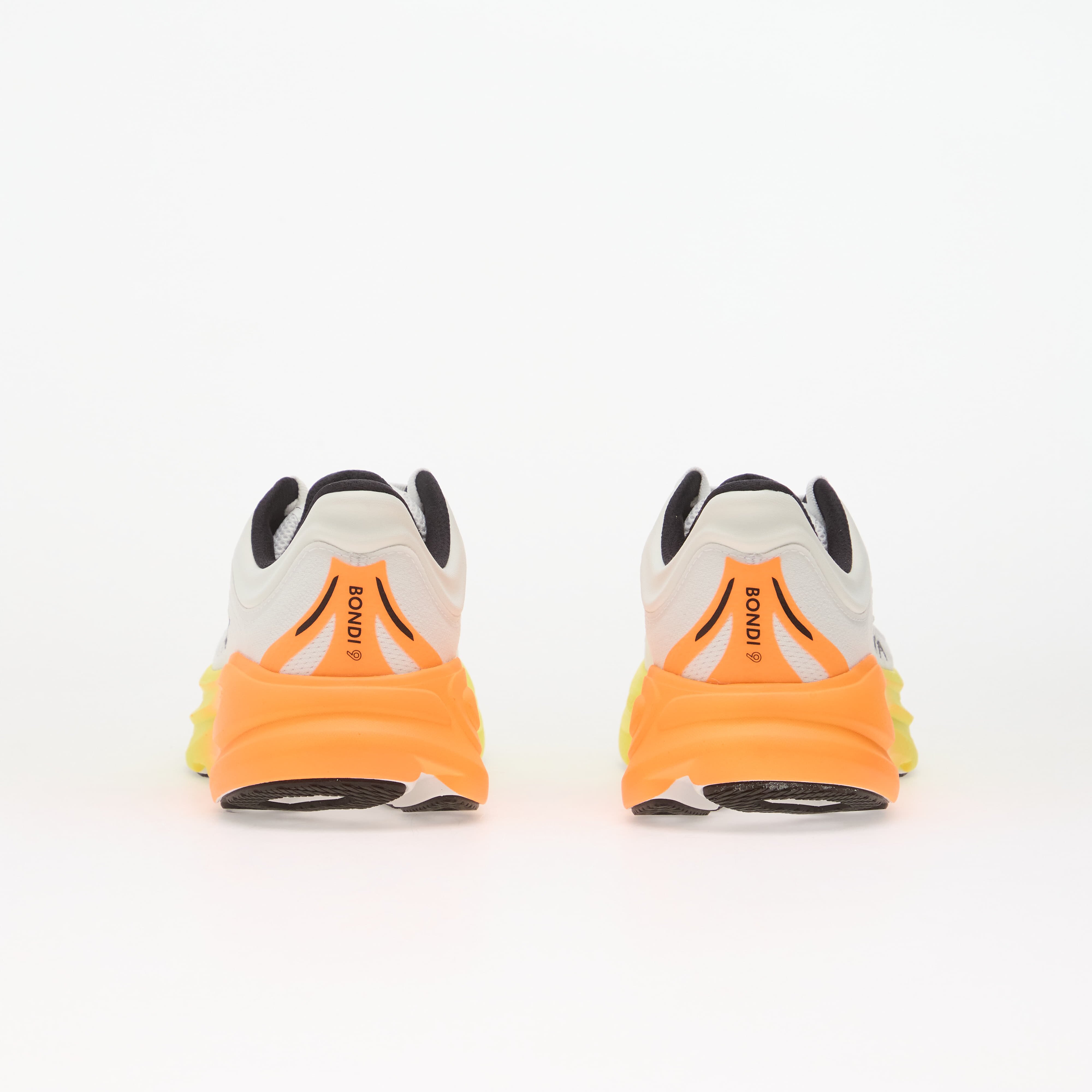 HOKA® Сникърси M Bondi 9 White/ Neon Tangerine