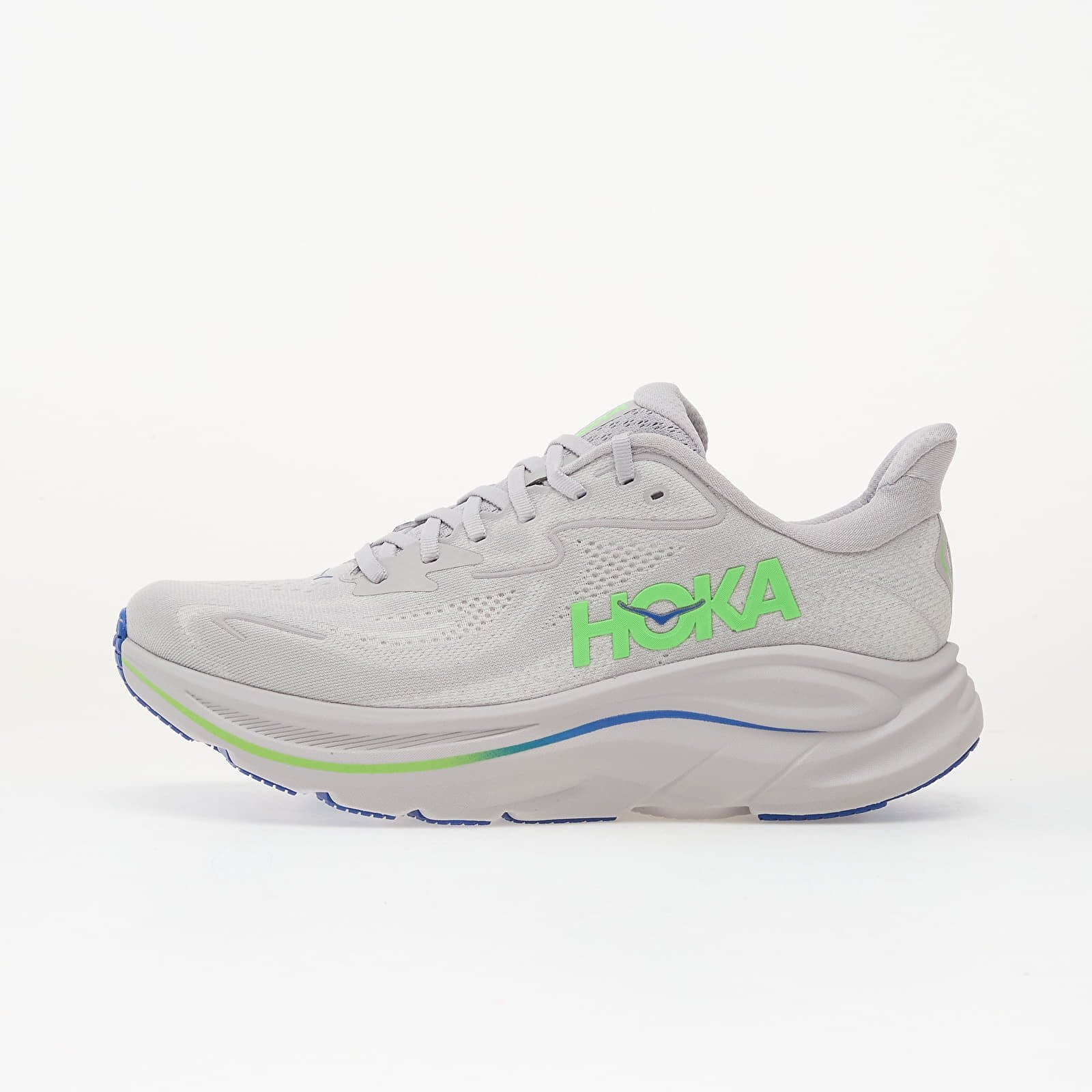 HOKA® Сникърси M Clifton 10 Ash Grey/ Neon Green
