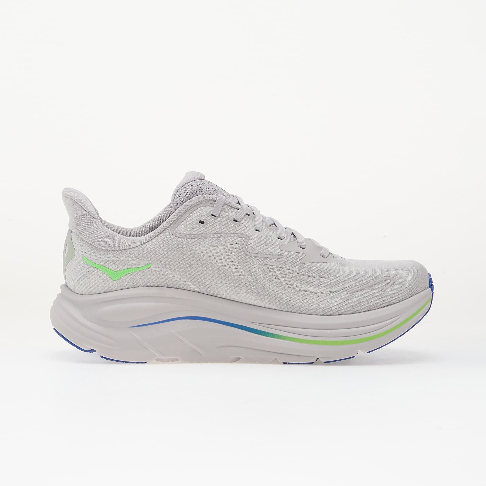 HOKA® Сникърси M Clifton 10 Ash Grey/ Neon Green