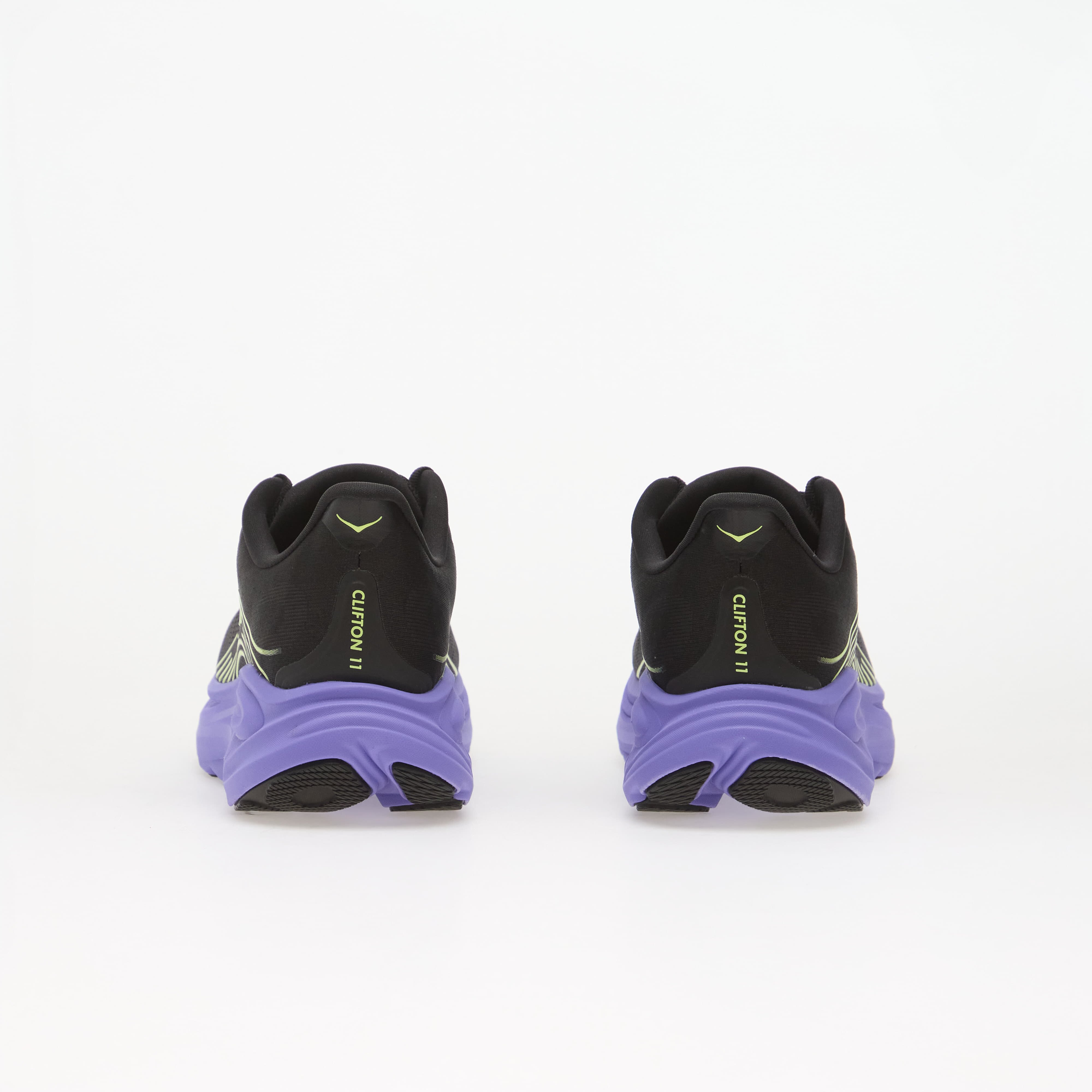 HOKA® Сникърси M Clifton 11 Black/ Neon Yuzu