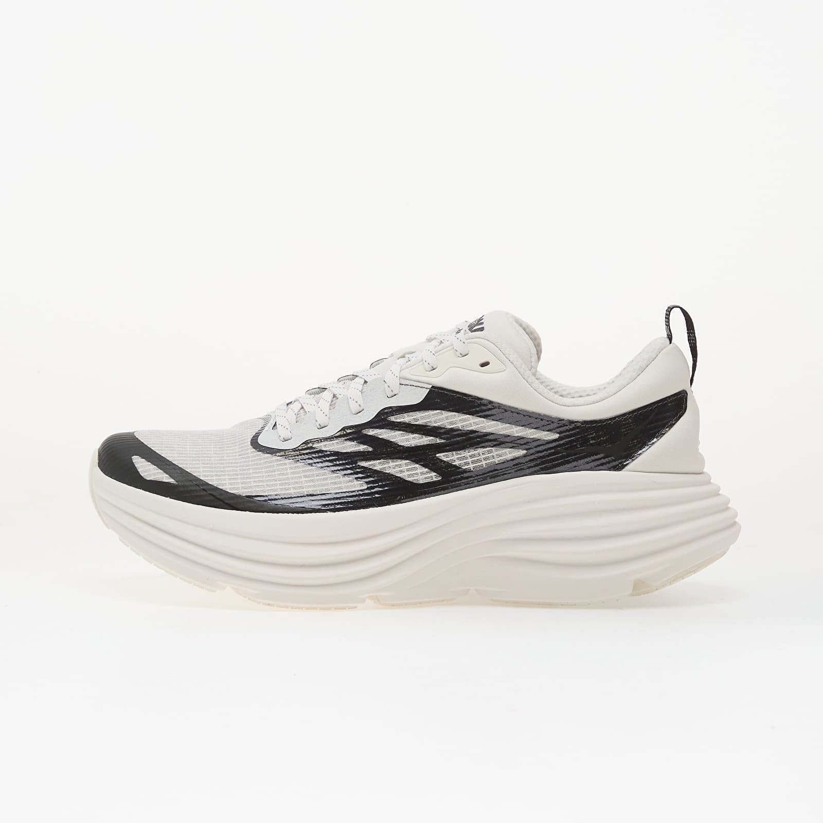 HOKA® Сникърси U Bondi 8 Ts Caged - Mtl Frost/ Metallic Black