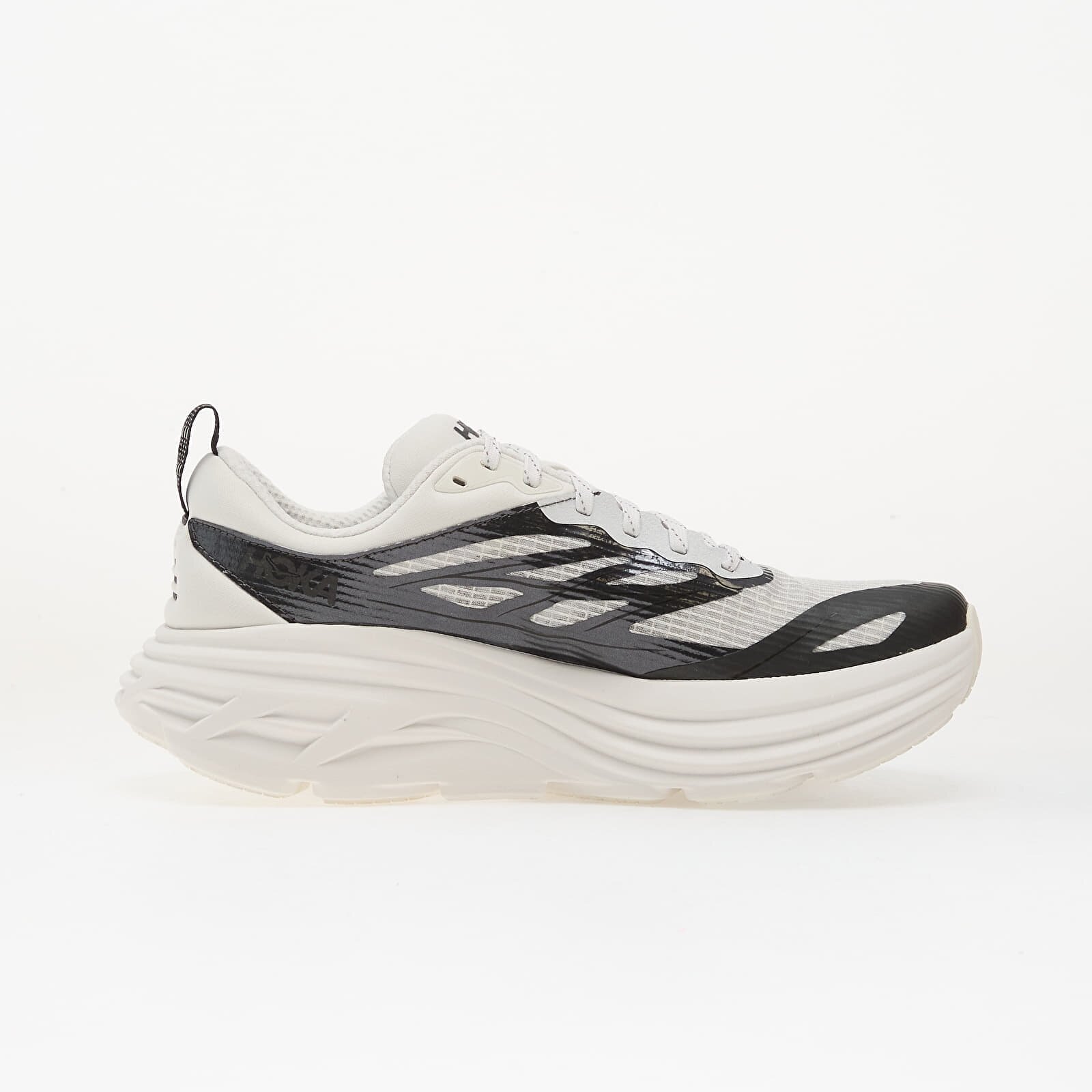 HOKA® Сникърси U Bondi 8 Ts Caged - Mtl Frost/ Metallic Black