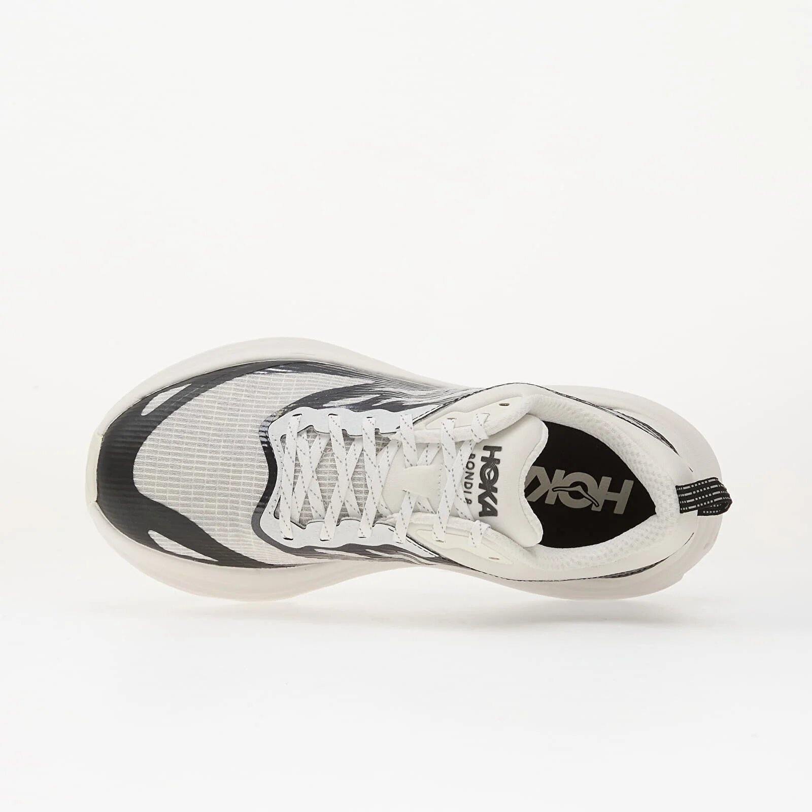 HOKA® Сникърси U Bondi 8 Ts Caged - Mtl Frost/ Metallic Black