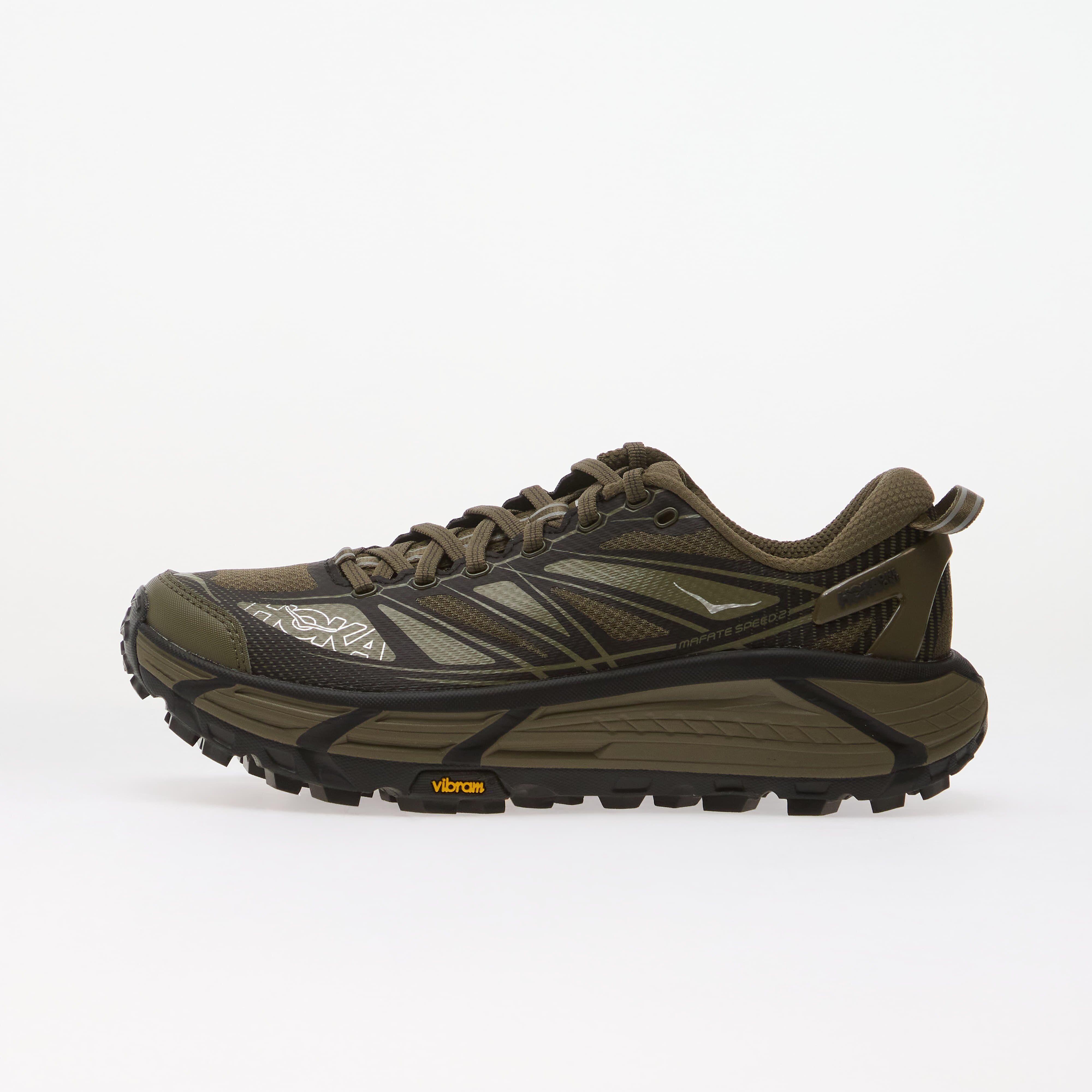 HOKA® Сникърси U Mafate Speed 2 Antique Olive/ Carbon Black