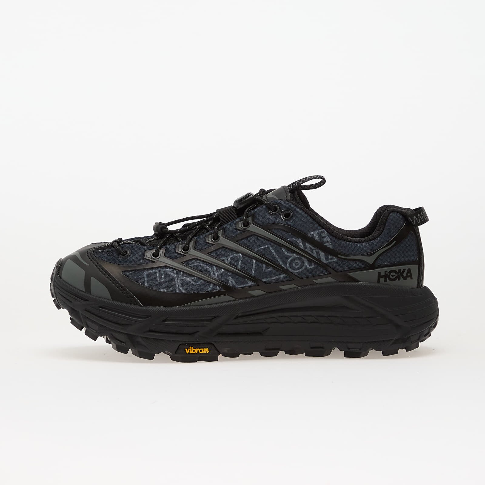 HOKA® Сникърси U Mafate Three2 Wordmark Black/ Outer Orbit