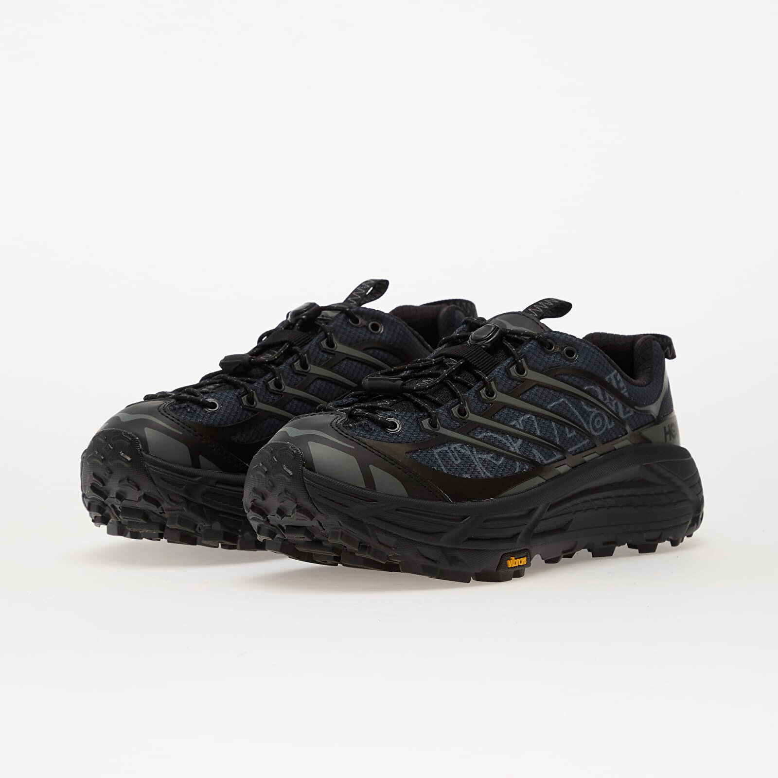 HOKA® Сникърси U Mafate Three2 Wordmark Black/ Outer Orbit