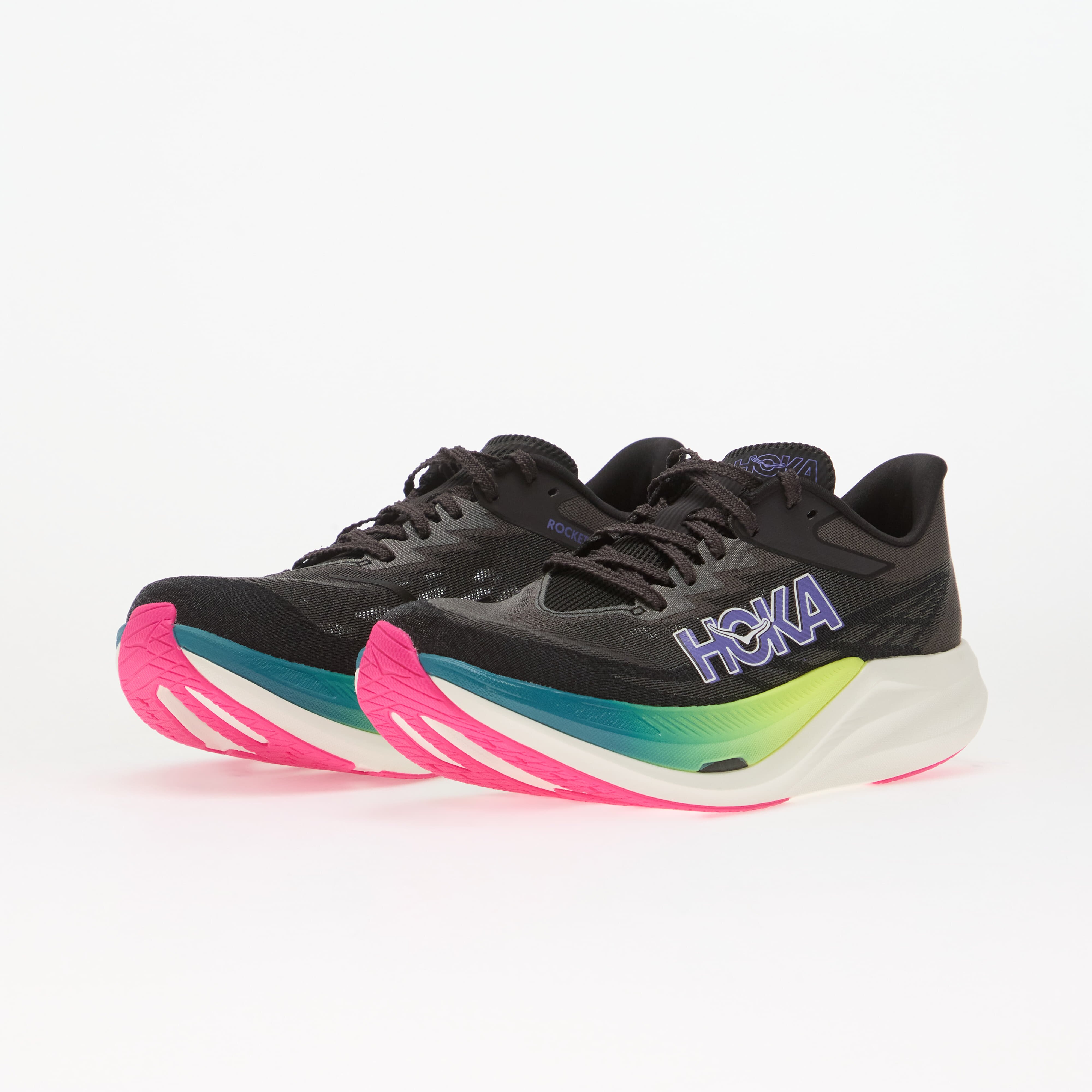 HOKA® Сникърси U Rocket X 3 Black/ Neon Nebula