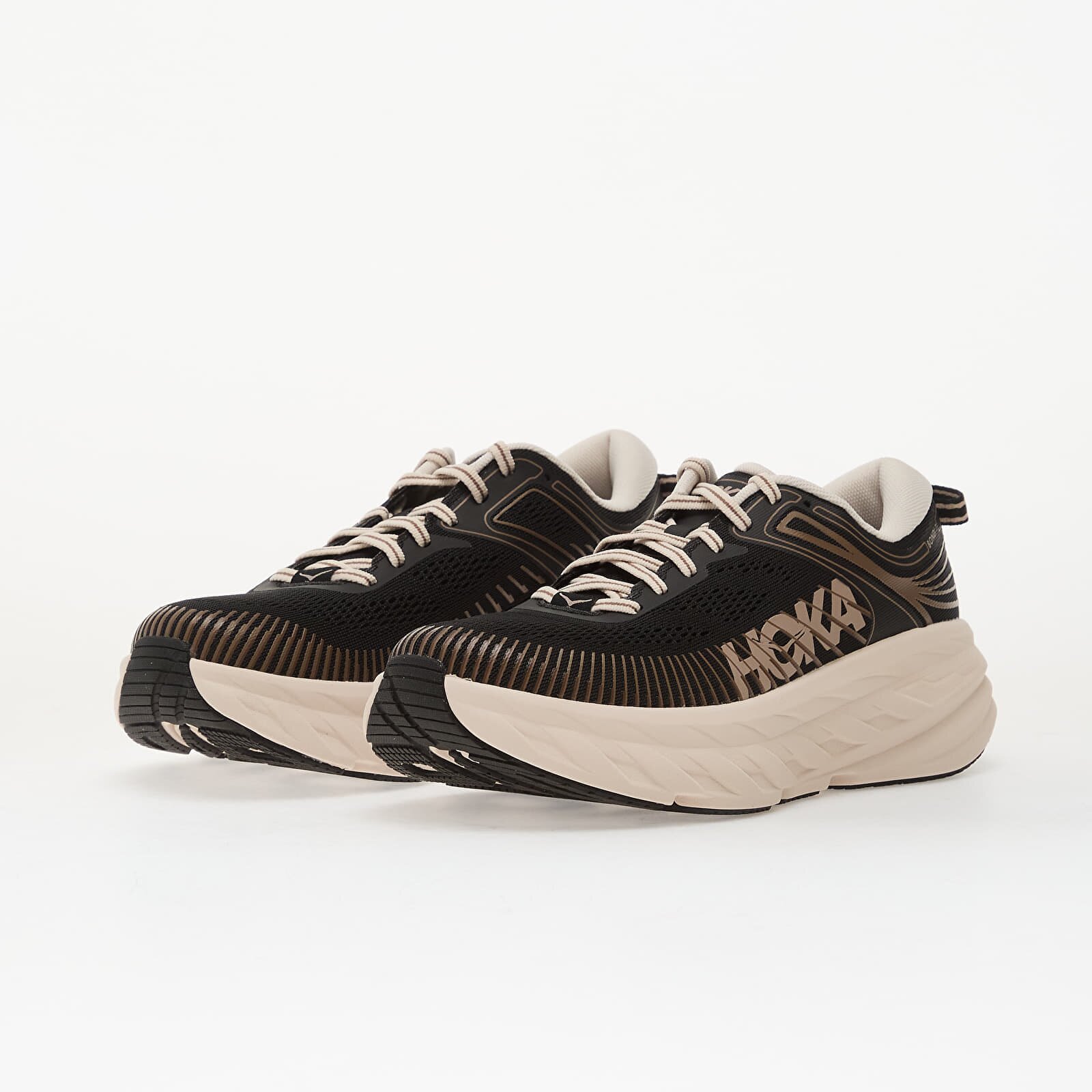 HOKA® Сникърси W Bondi 7 Black/ Rose Cream