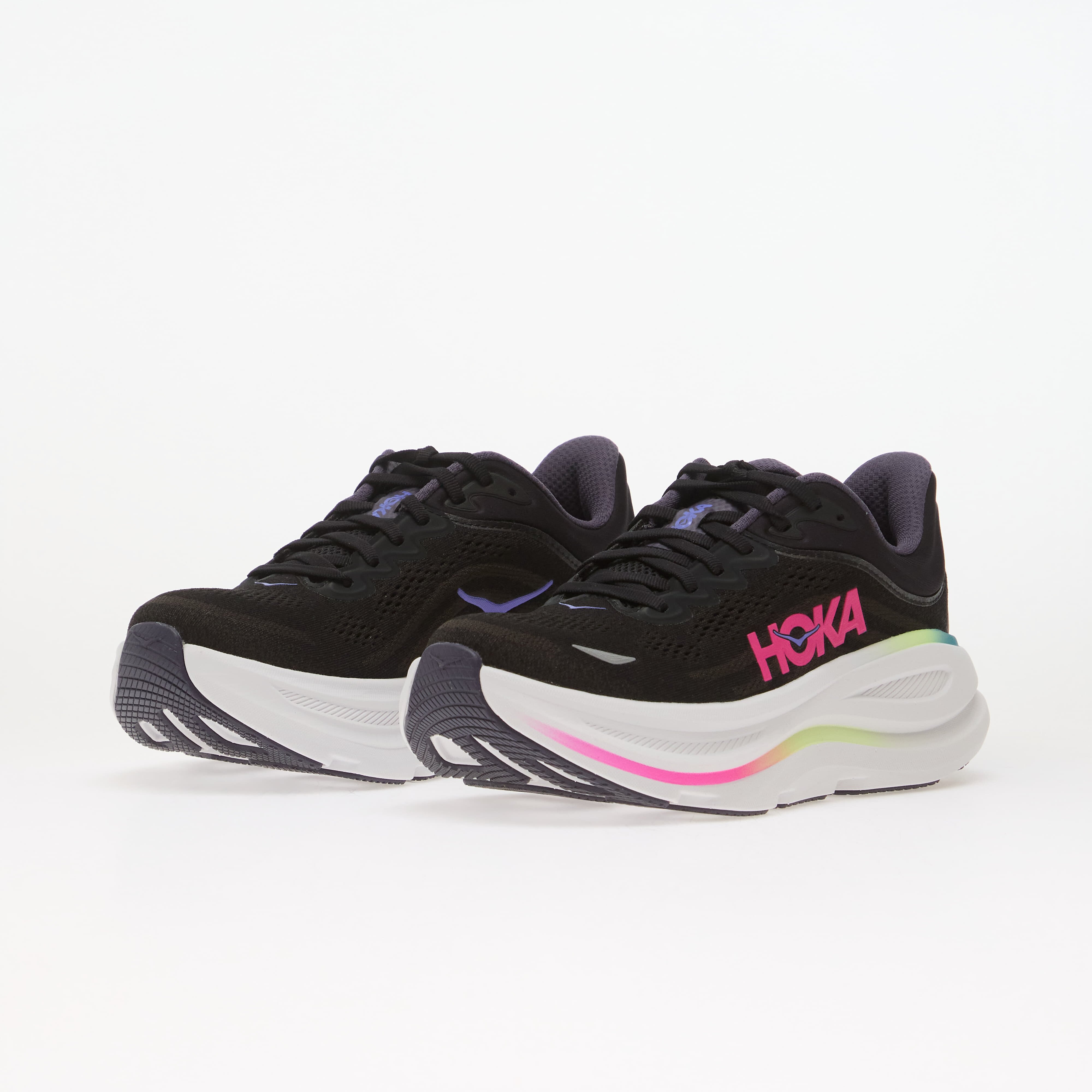 HOKA® Сникърси W Bondi 9 Black/ Neon Dragonfruit