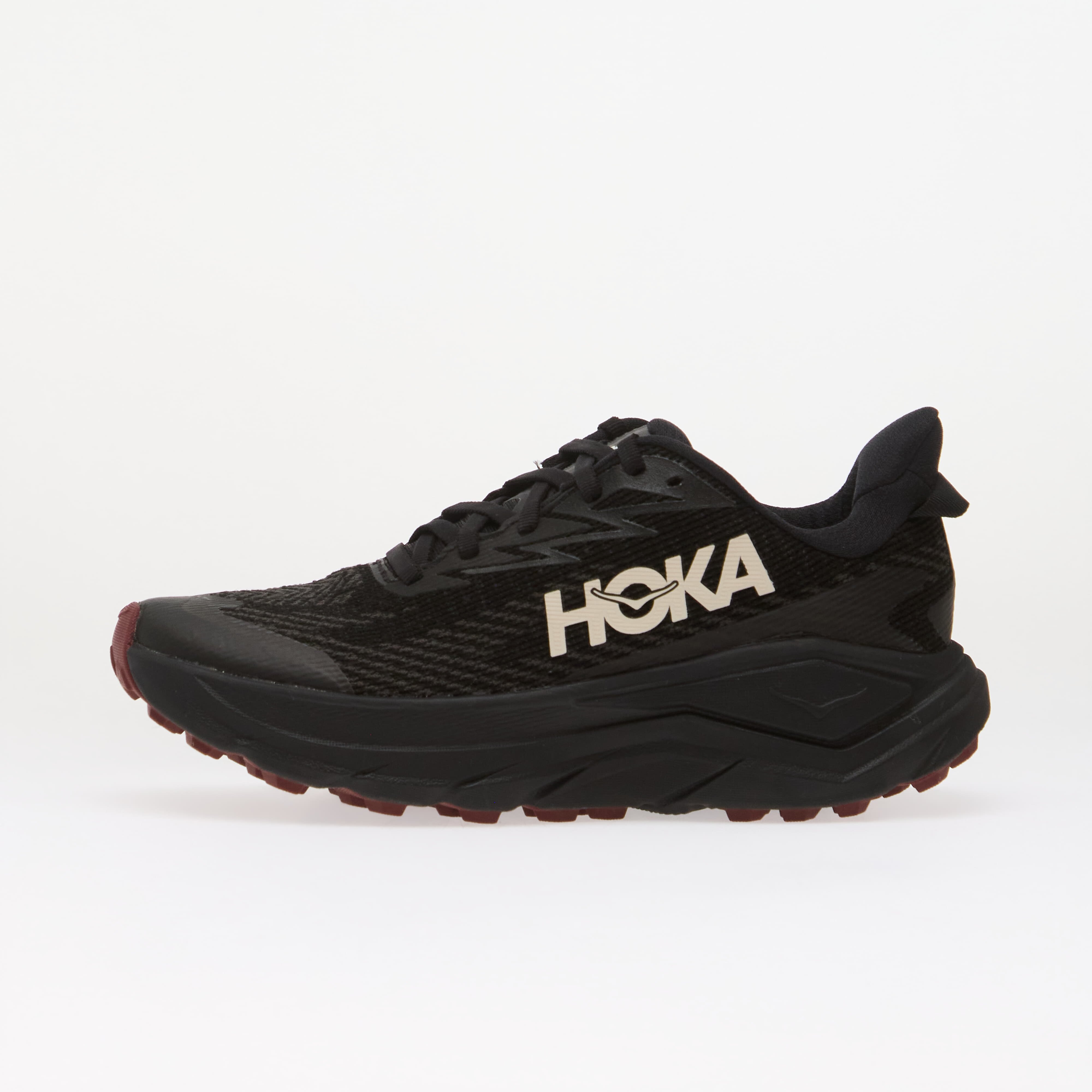 HOKA® Сникърси W Challenger 8 GTX Black/ Varsity Burgundy