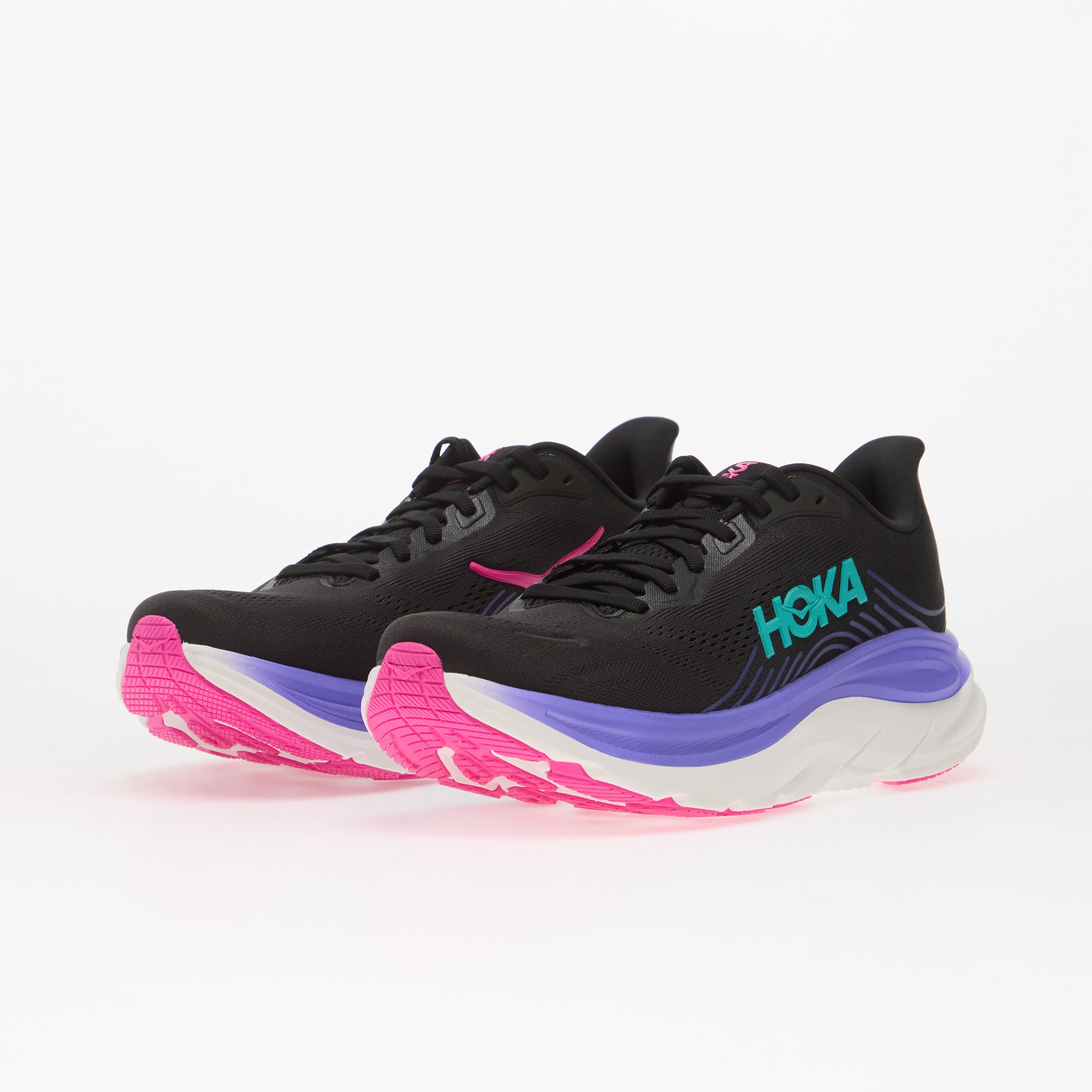 HOKA® Сникърси W Clifton 11 Black/ Neon Nebula