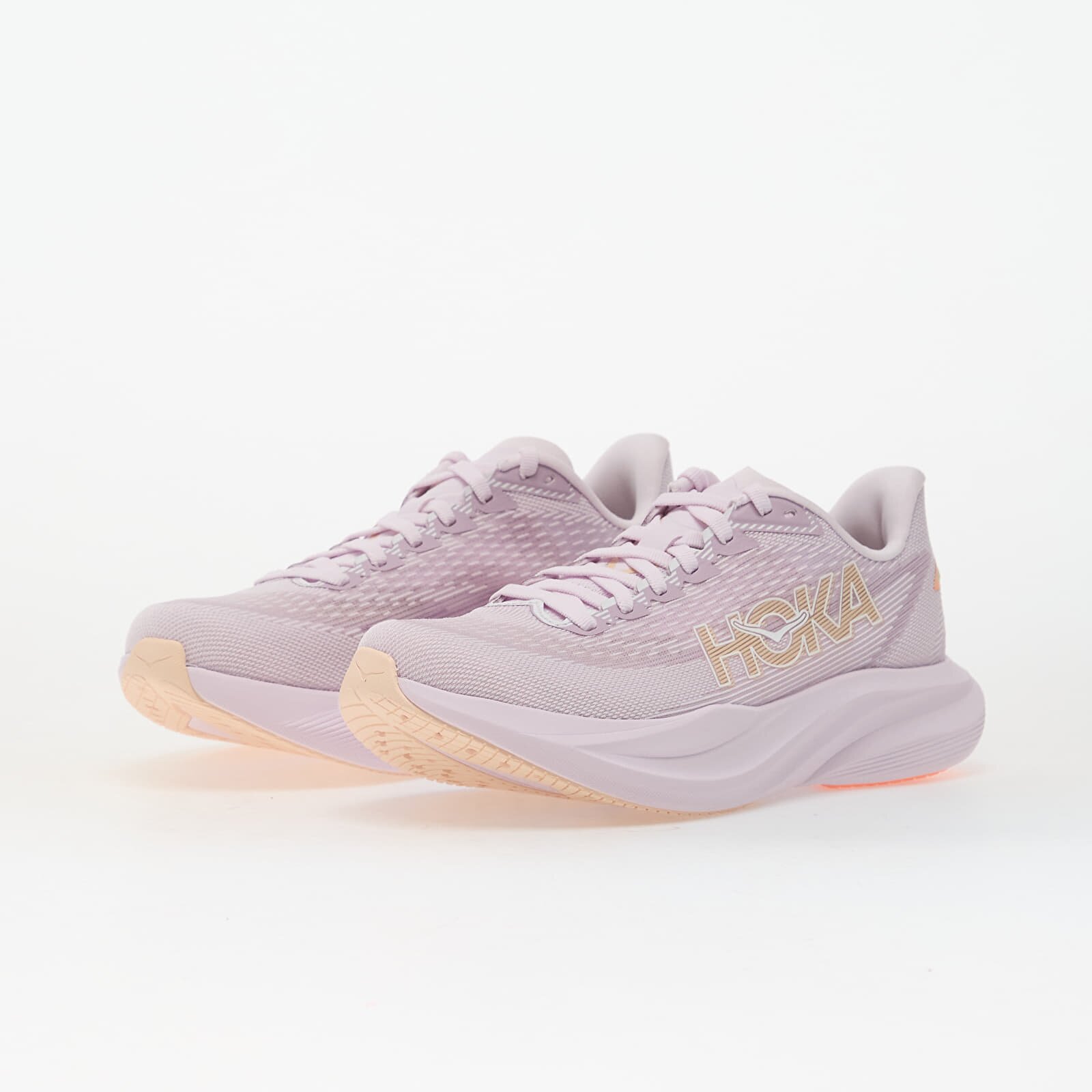 HOKA® Сникърси W Mach 7 Lilac Cream/ Tangerine Glow