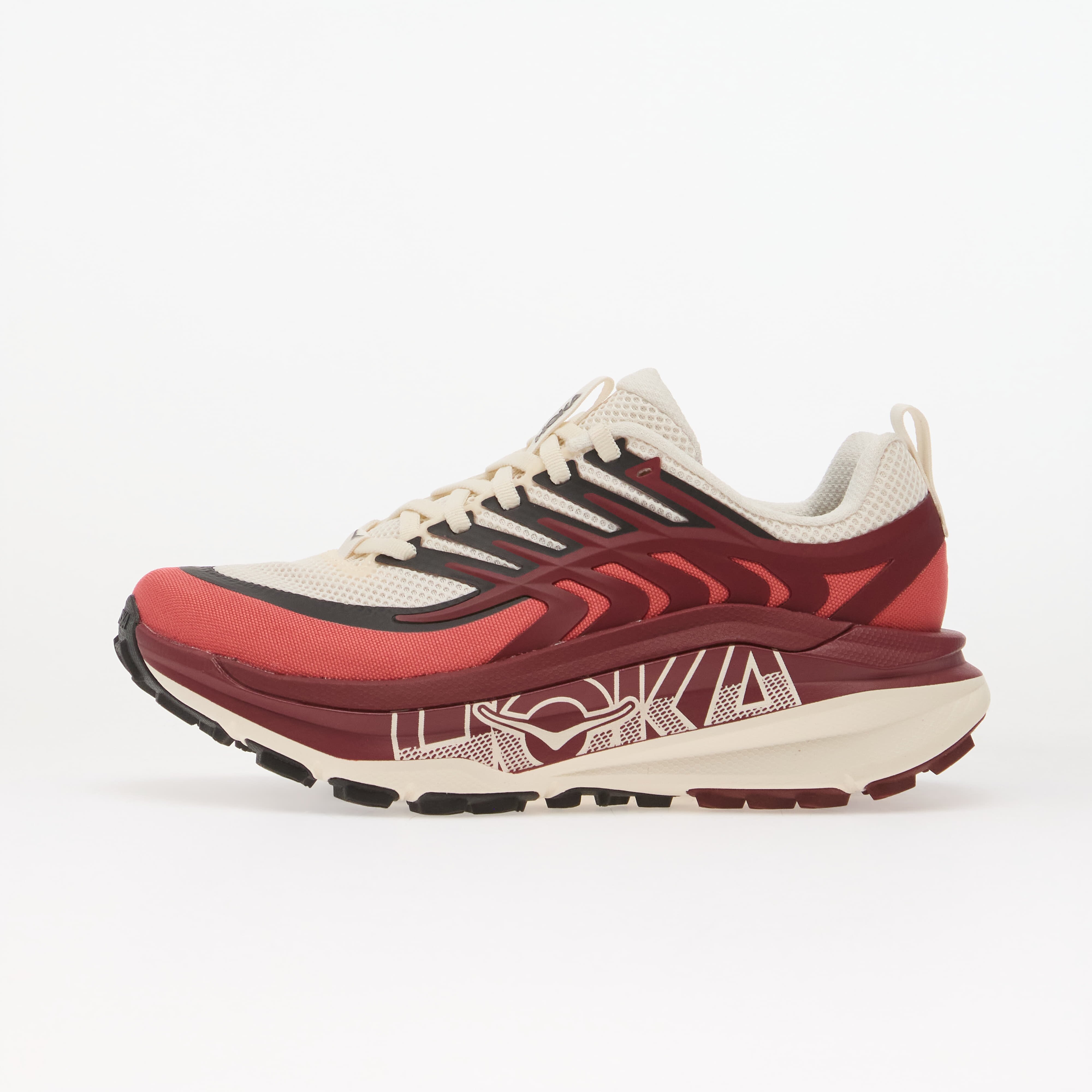 HOKA® Сникърси W Stinson 8 Alabaster/ Varsity Burgundy