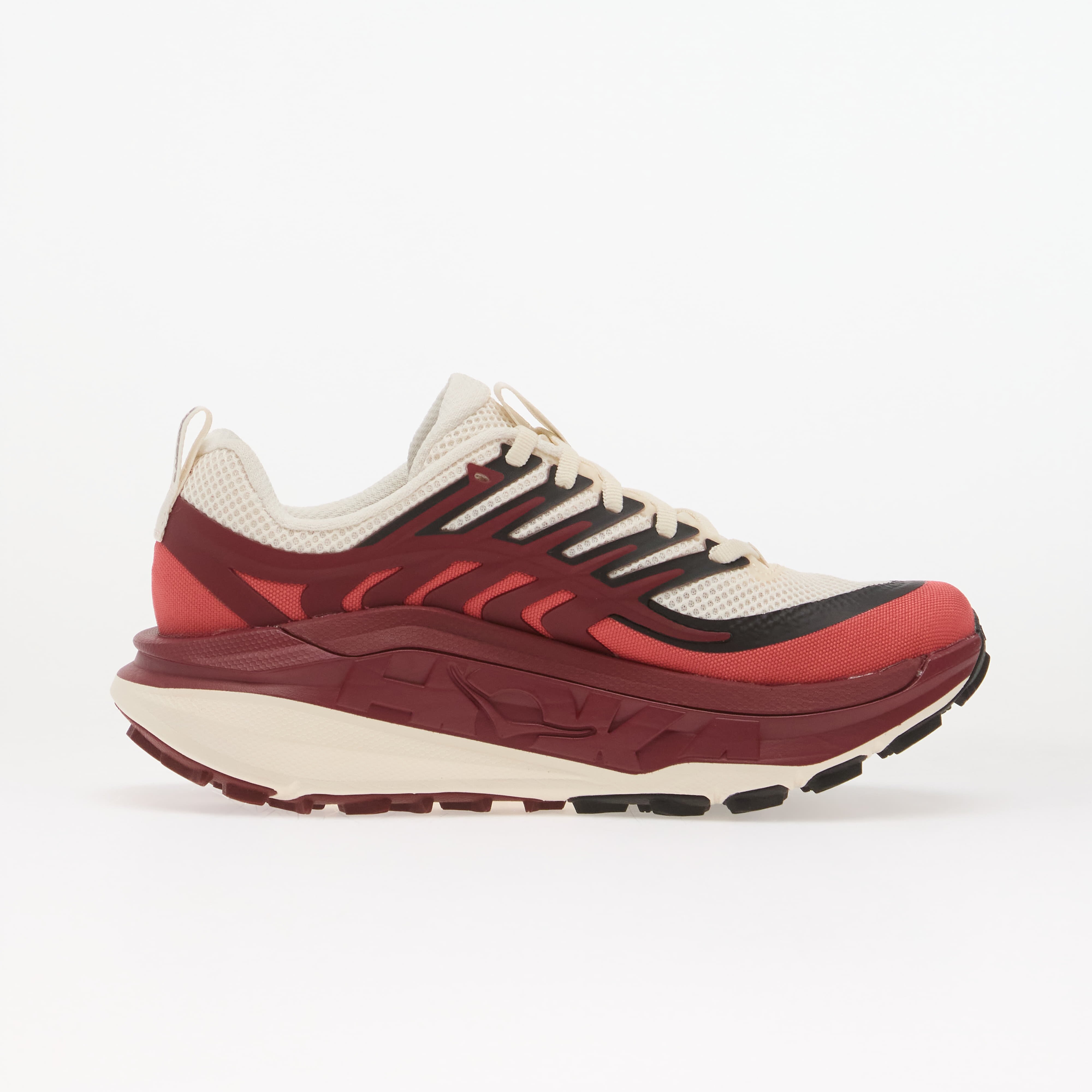 HOKA® Сникърси W Stinson 8 Alabaster/ Varsity Burgundy