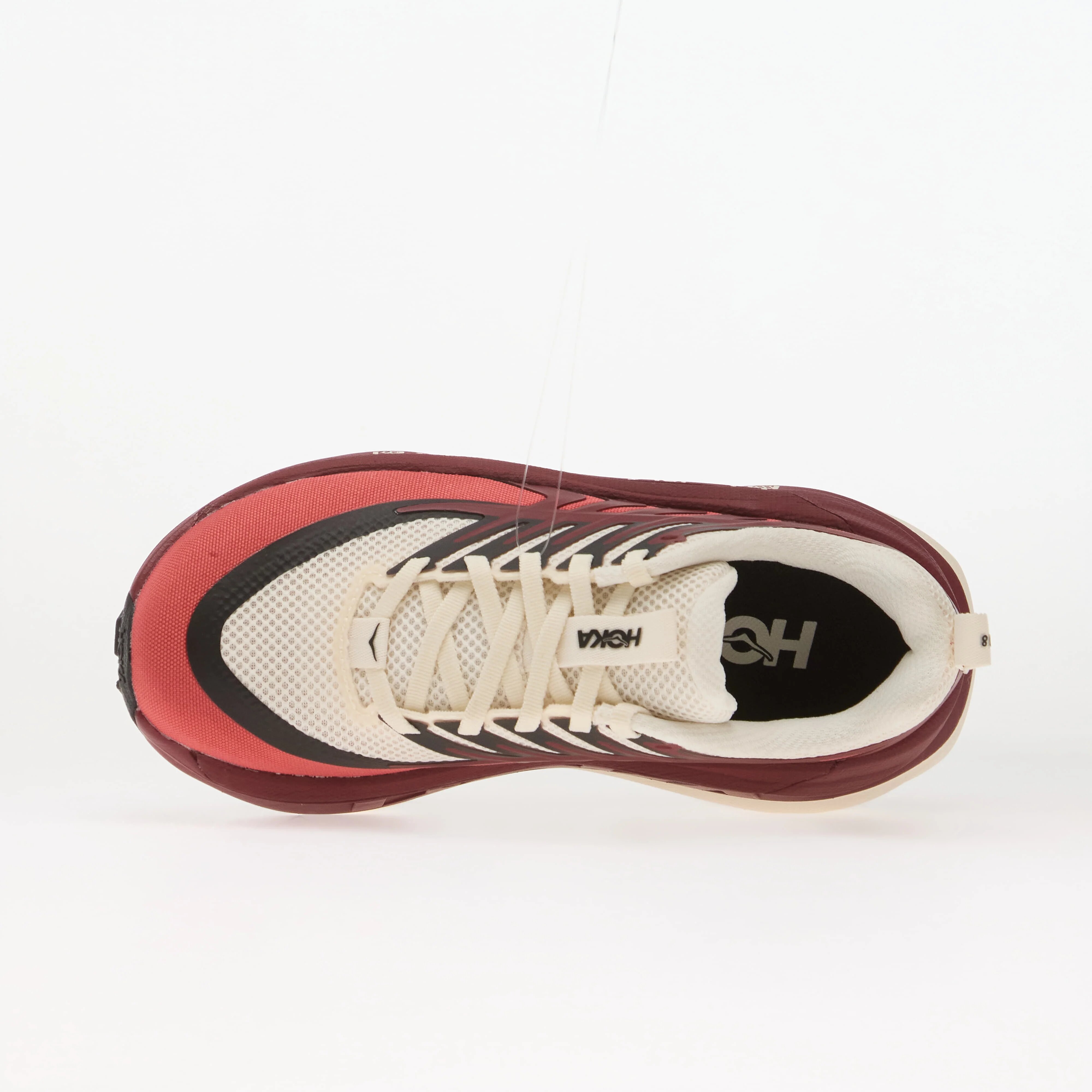 HOKA® Сникърси W Stinson 8 Alabaster/ Varsity Burgundy