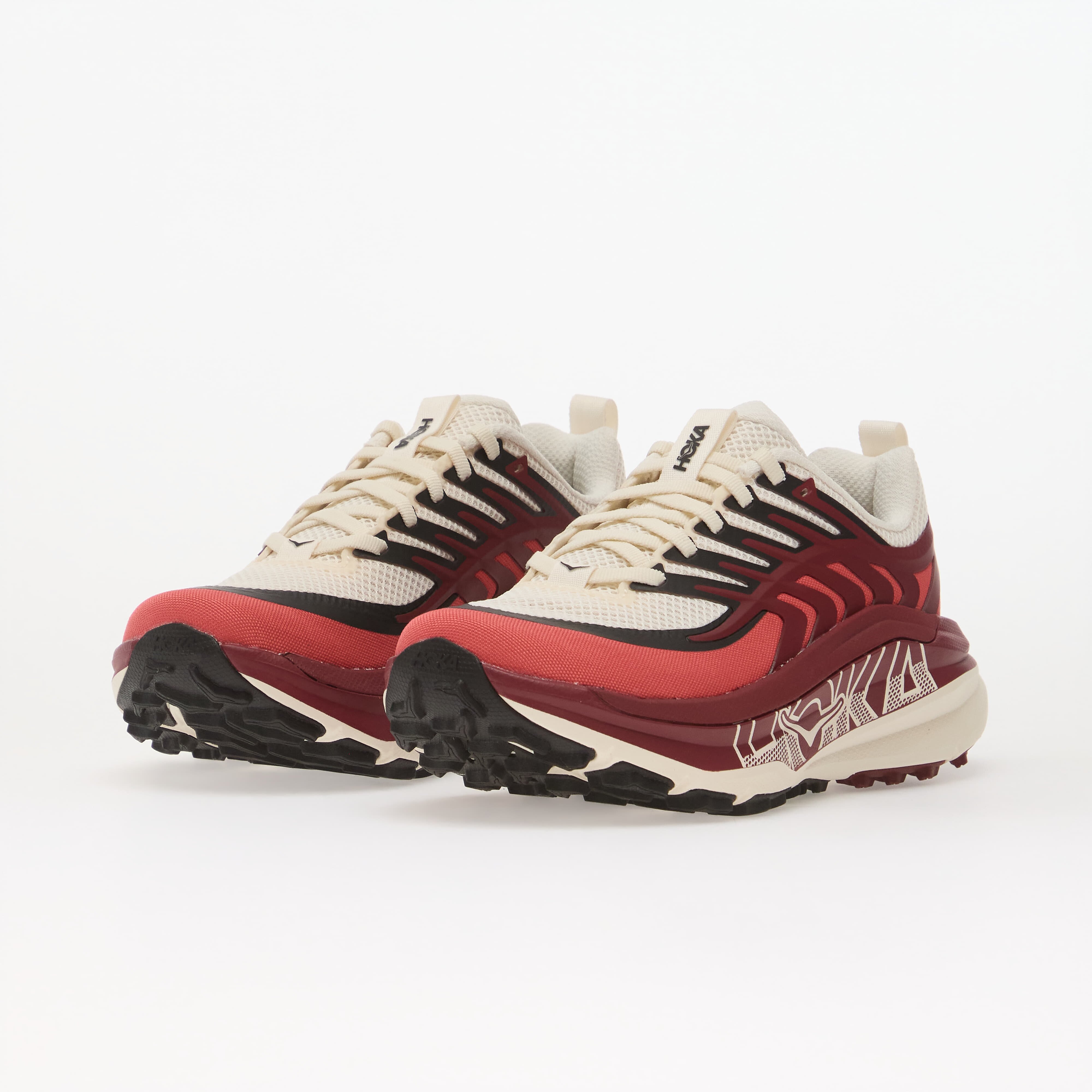 HOKA® Сникърси W Stinson 8 Alabaster/ Varsity Burgundy