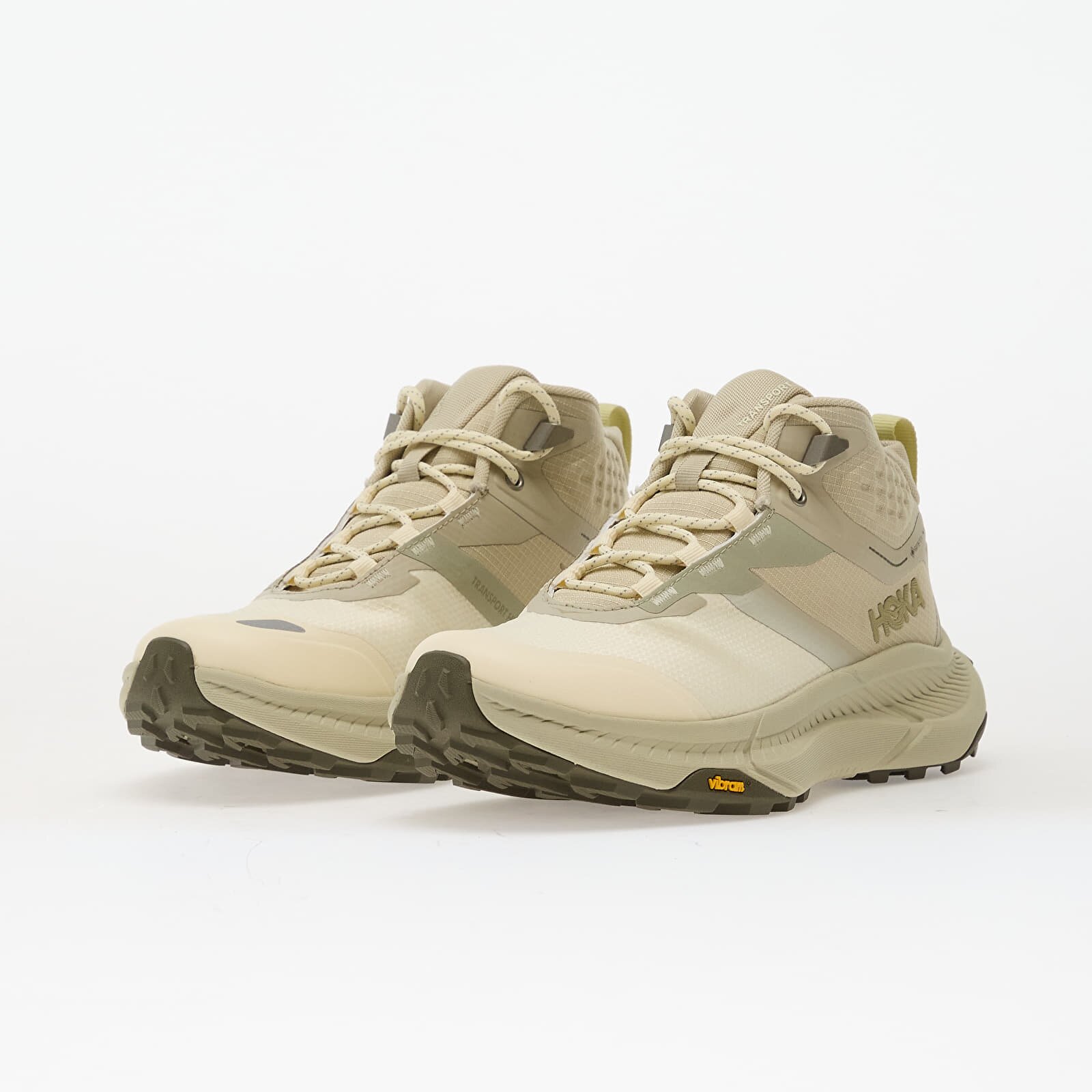 HOKA® Сникърси W Transport Hike Gtx Oyster Mushroom/ Vintage Yellow