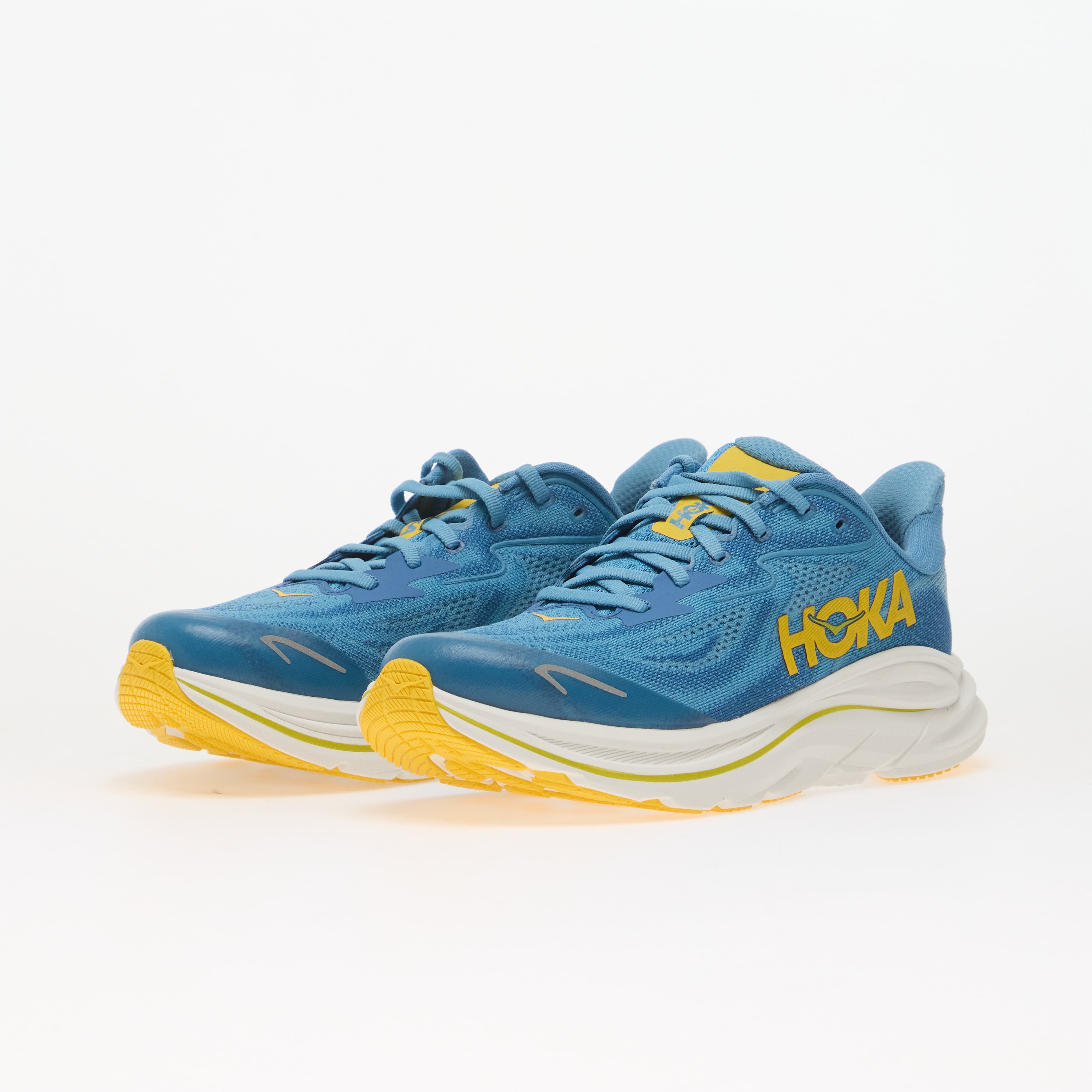 HOKA® Y Clifton 10 Big Kids Alpine Blue/ Foggy Night