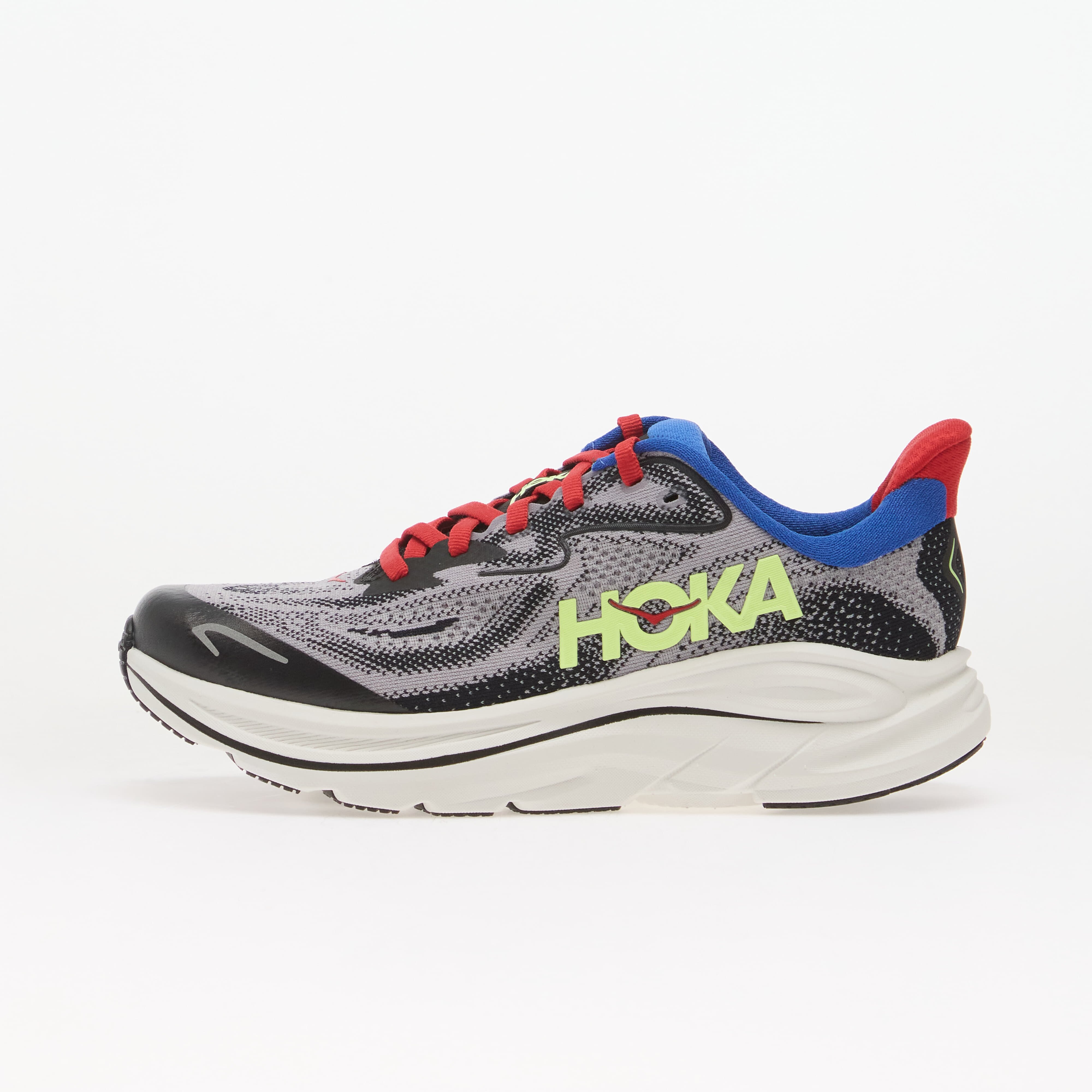 HOKA® Y Clifton 10 Big Kids Foggy Grey/ Black