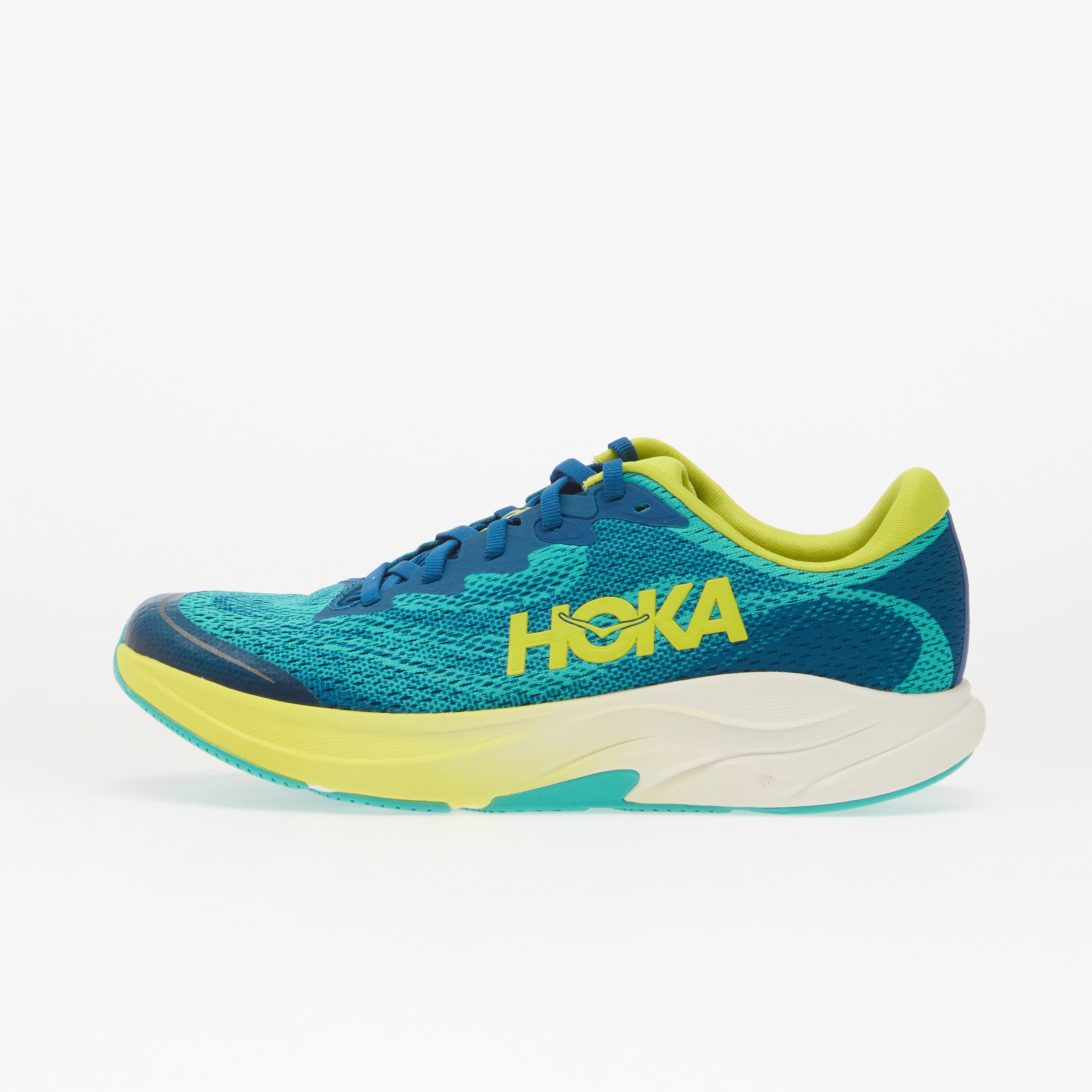 HOKA® Y Rincon 4 Big Kids Electric Aqua/ Neon Hoka Citrus