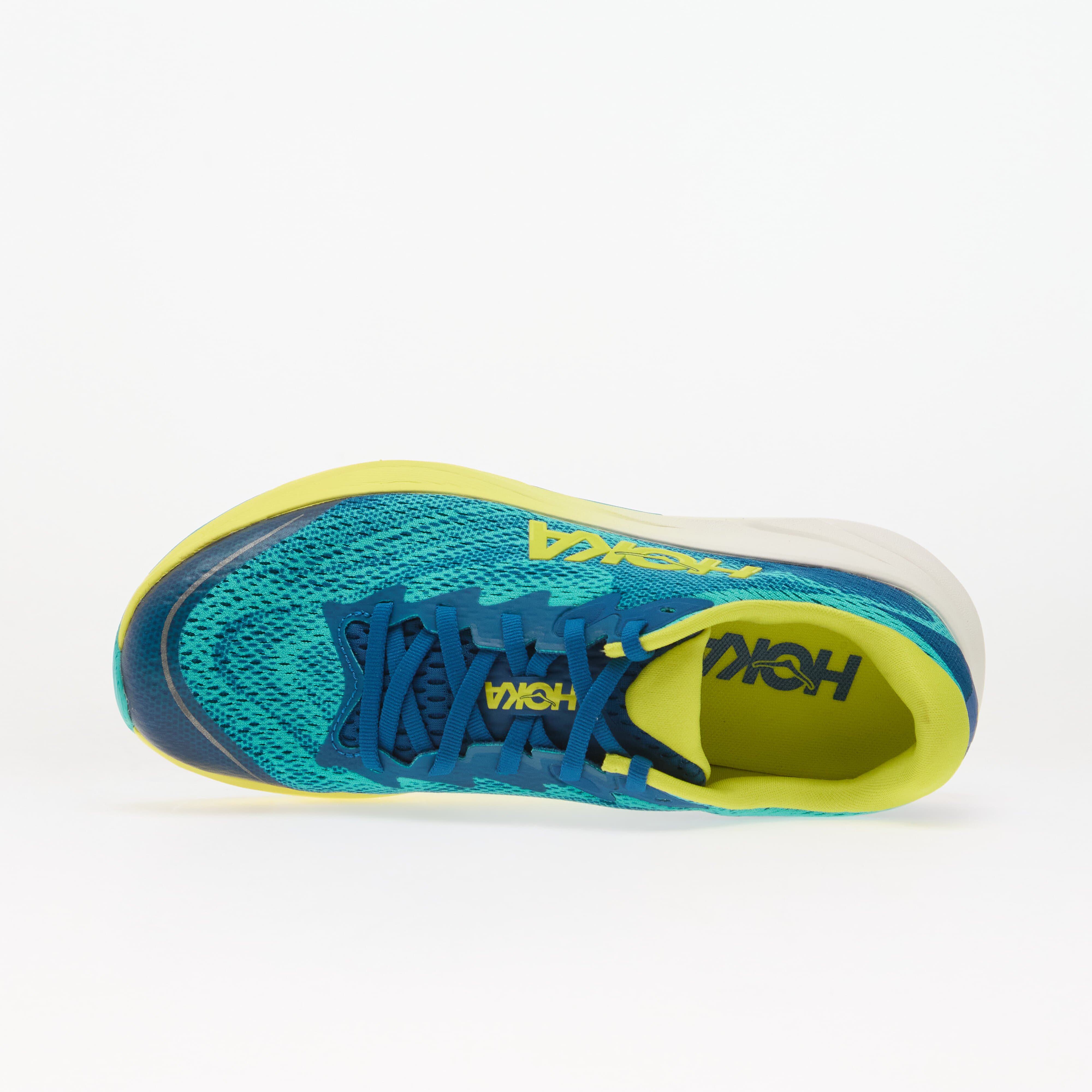 HOKA® Y Rincon 4 Big Kids Electric Aqua/ Neon Hoka Citrus
