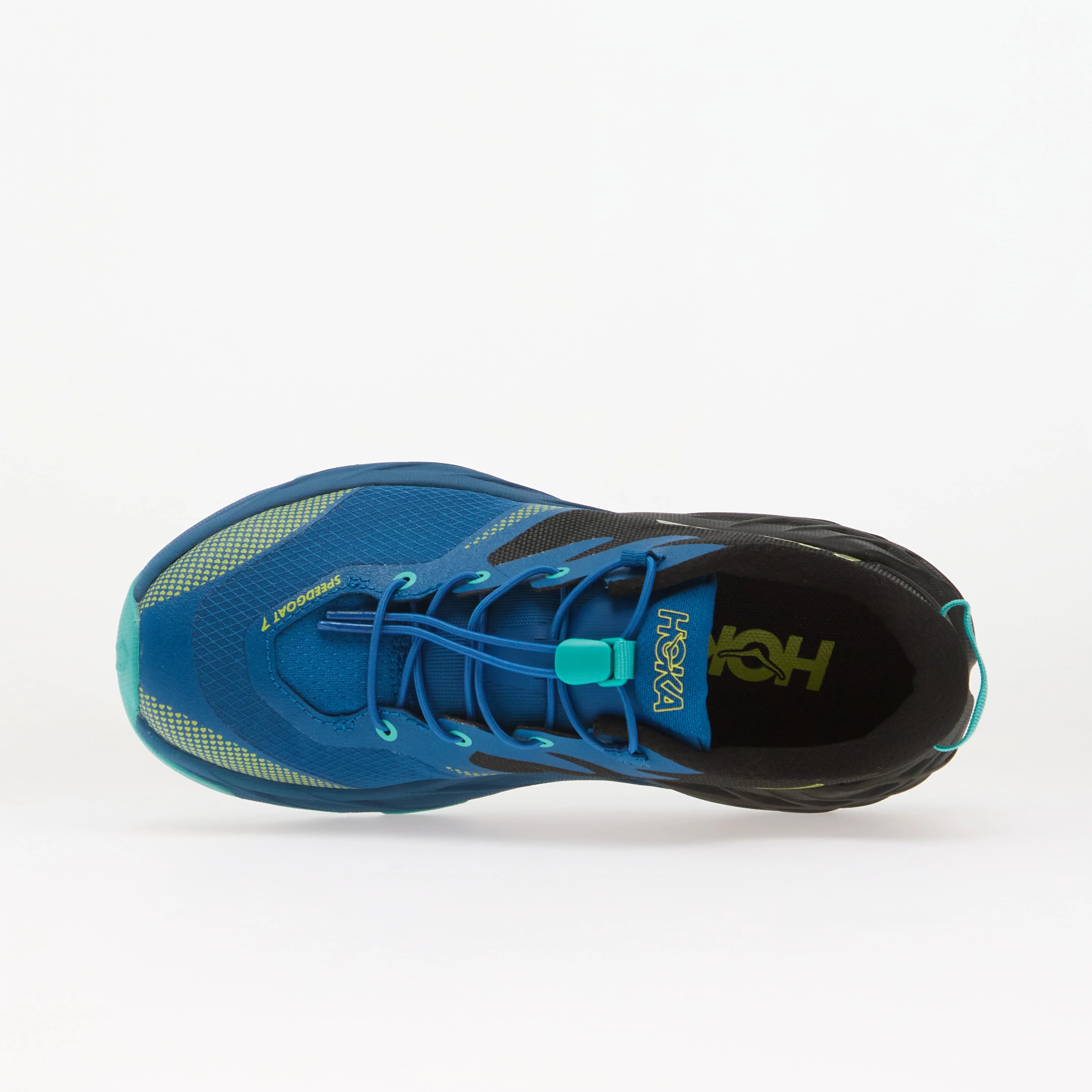 HOKA® Y Speedgoat 7 Big Kids Black/ Night Glow Blue