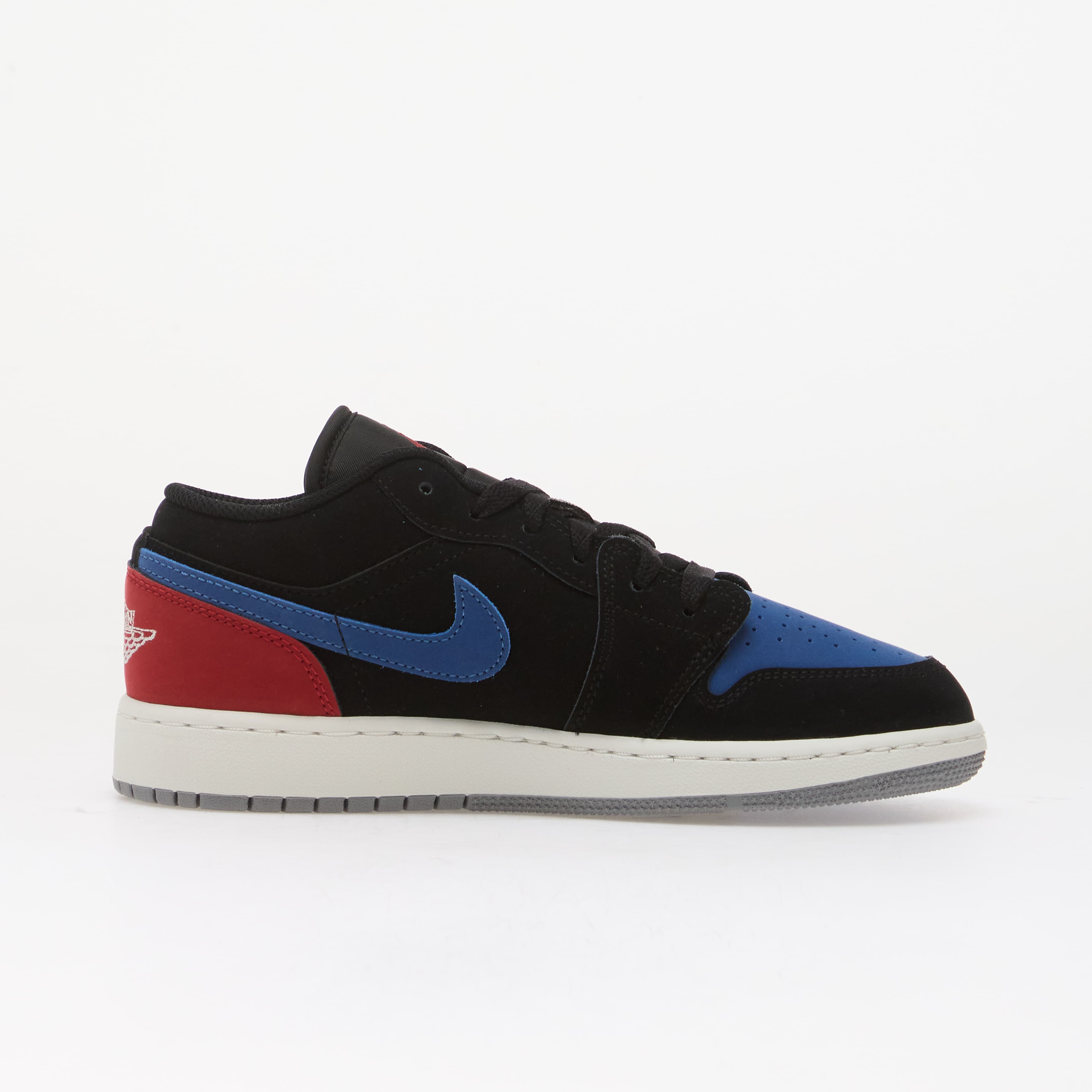 Jordan Air 1 Low Kids Black/ Summit White-True Blue-Varsity Red