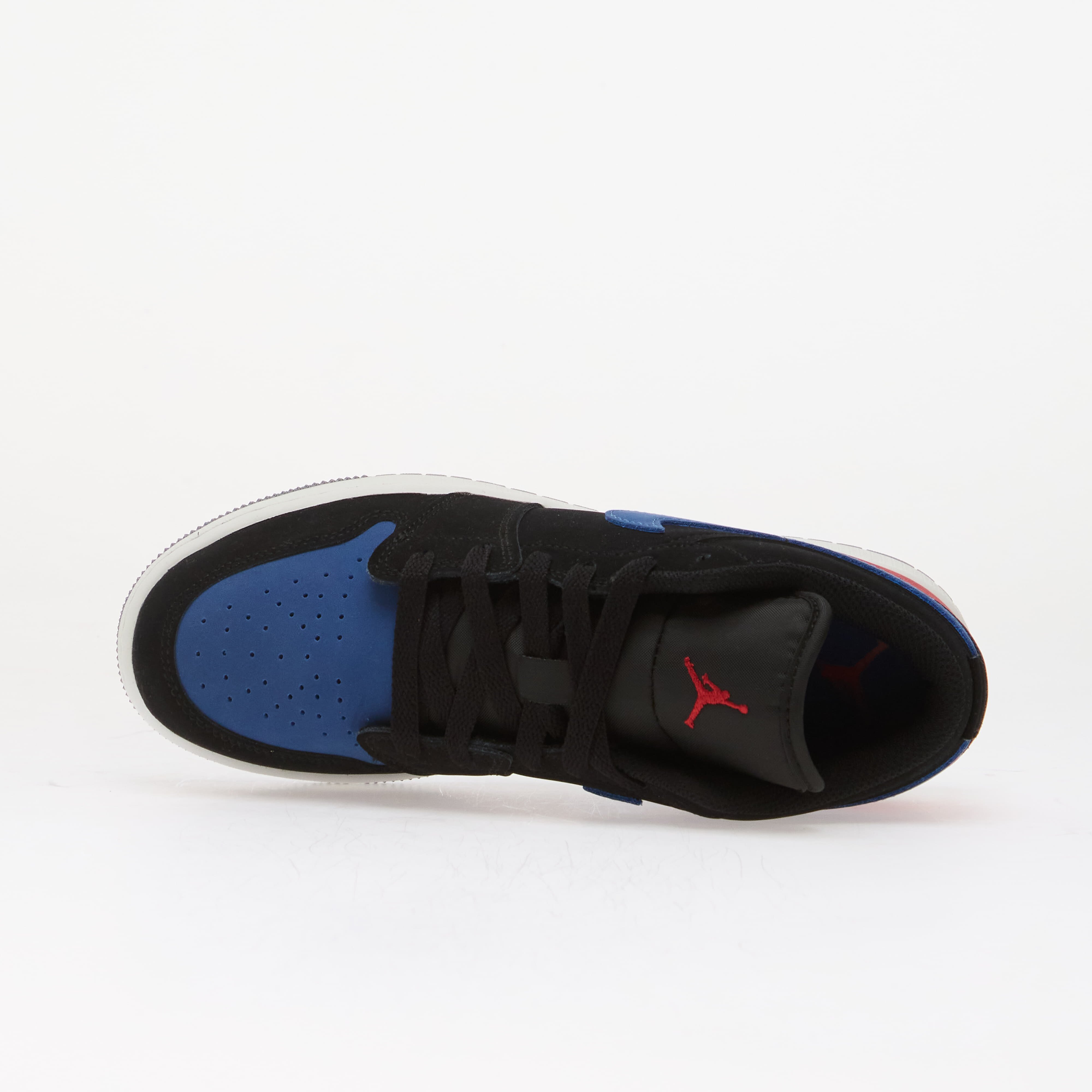 Jordan Air 1 Low Kids Black/ Summit White-True Blue-Varsity Red